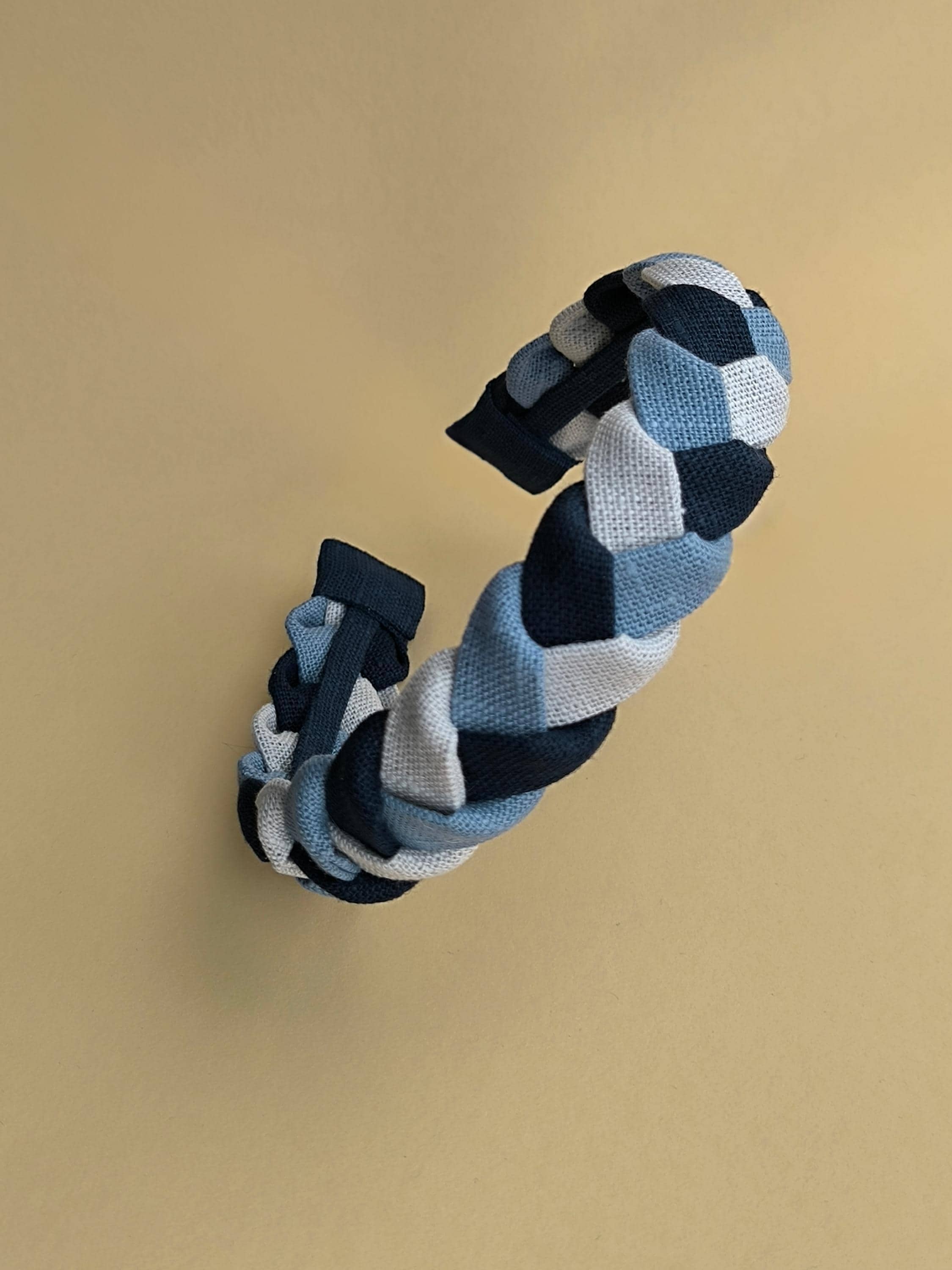Multicolor Braided Linen Hairbands