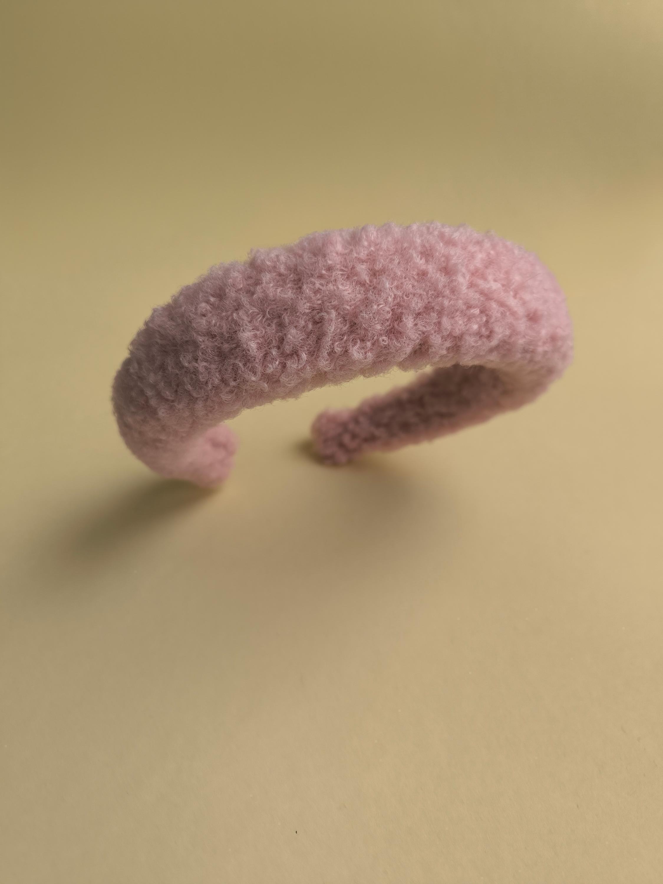 Pink Teddy Hair Band