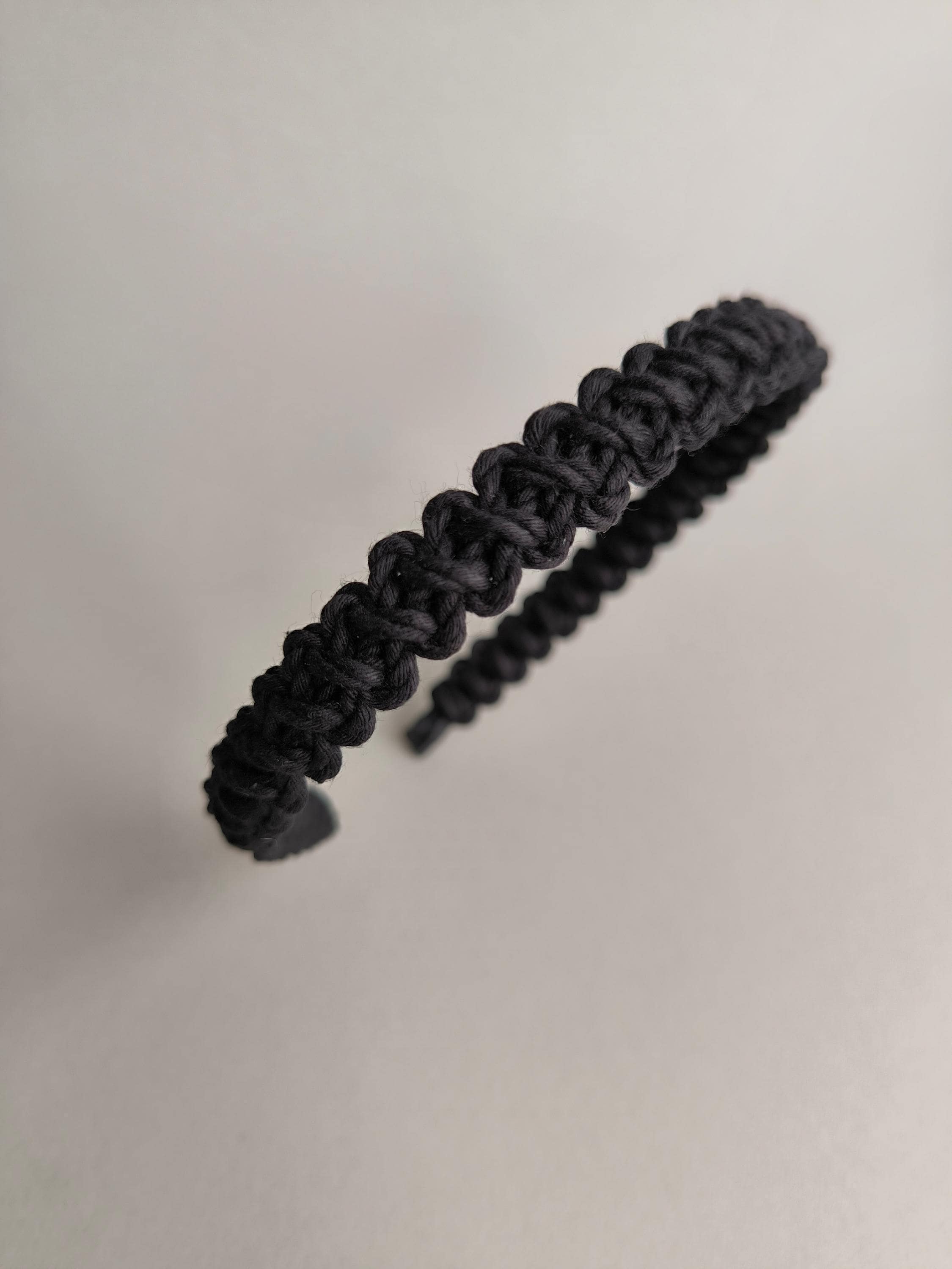 Black Macrame Headband