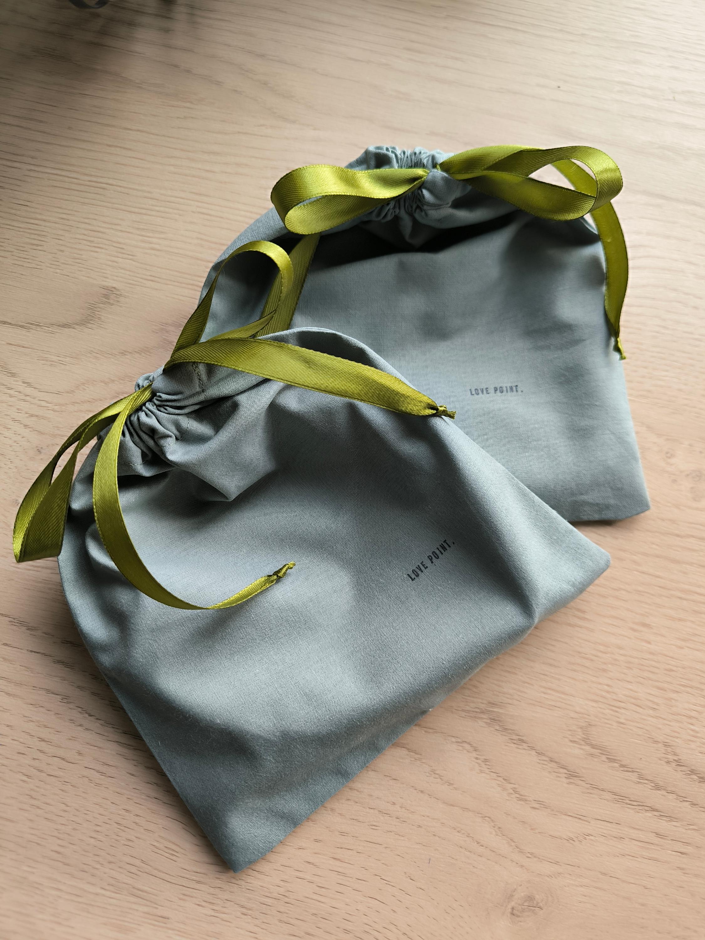 Light Grey, Muted Blue & Navy Blue Braided Linen Headband