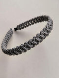 Grey Macrame Headband