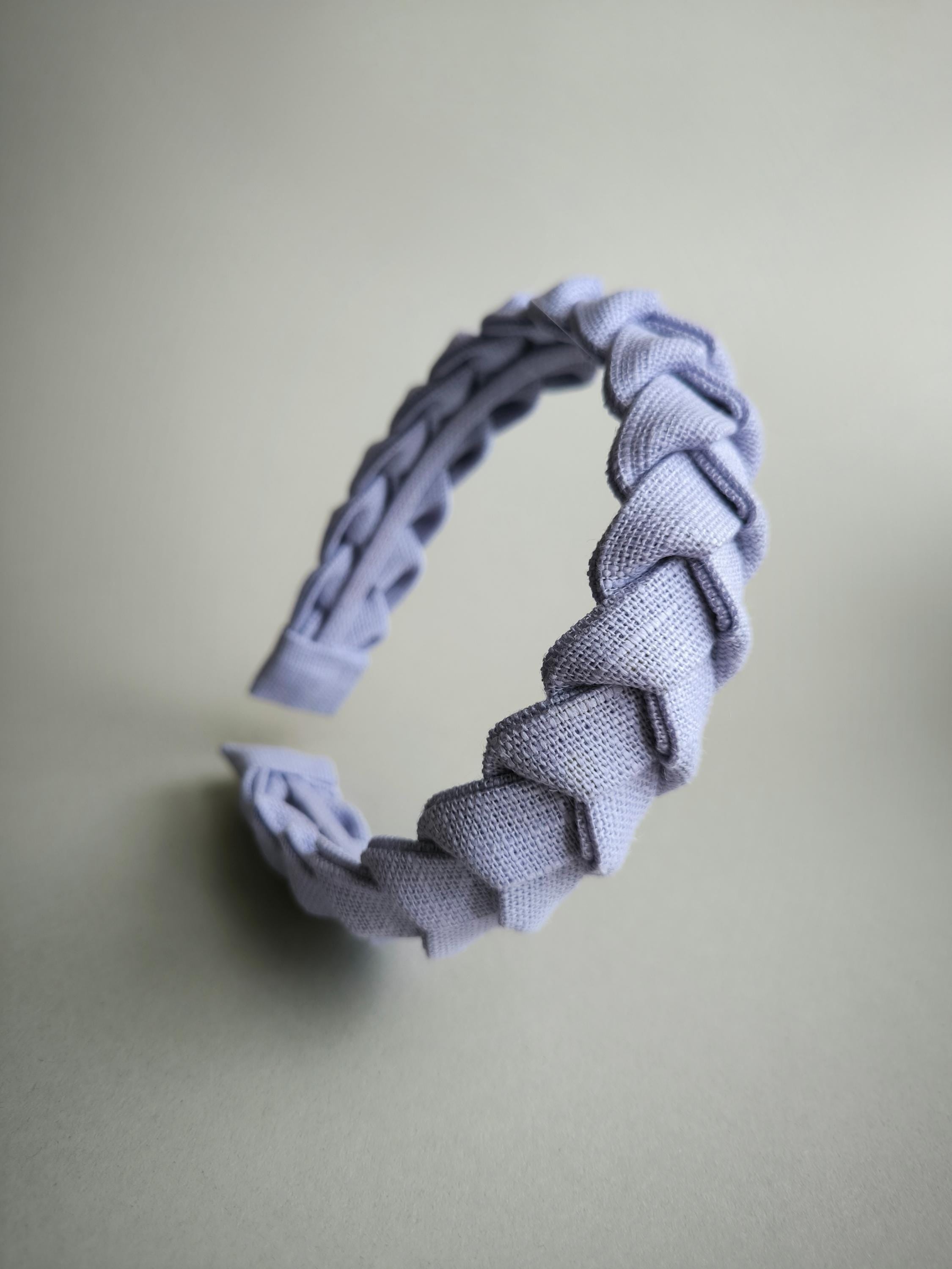 Lilac Braided Linen Hairband