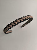 Brown & Black Macramé Headband