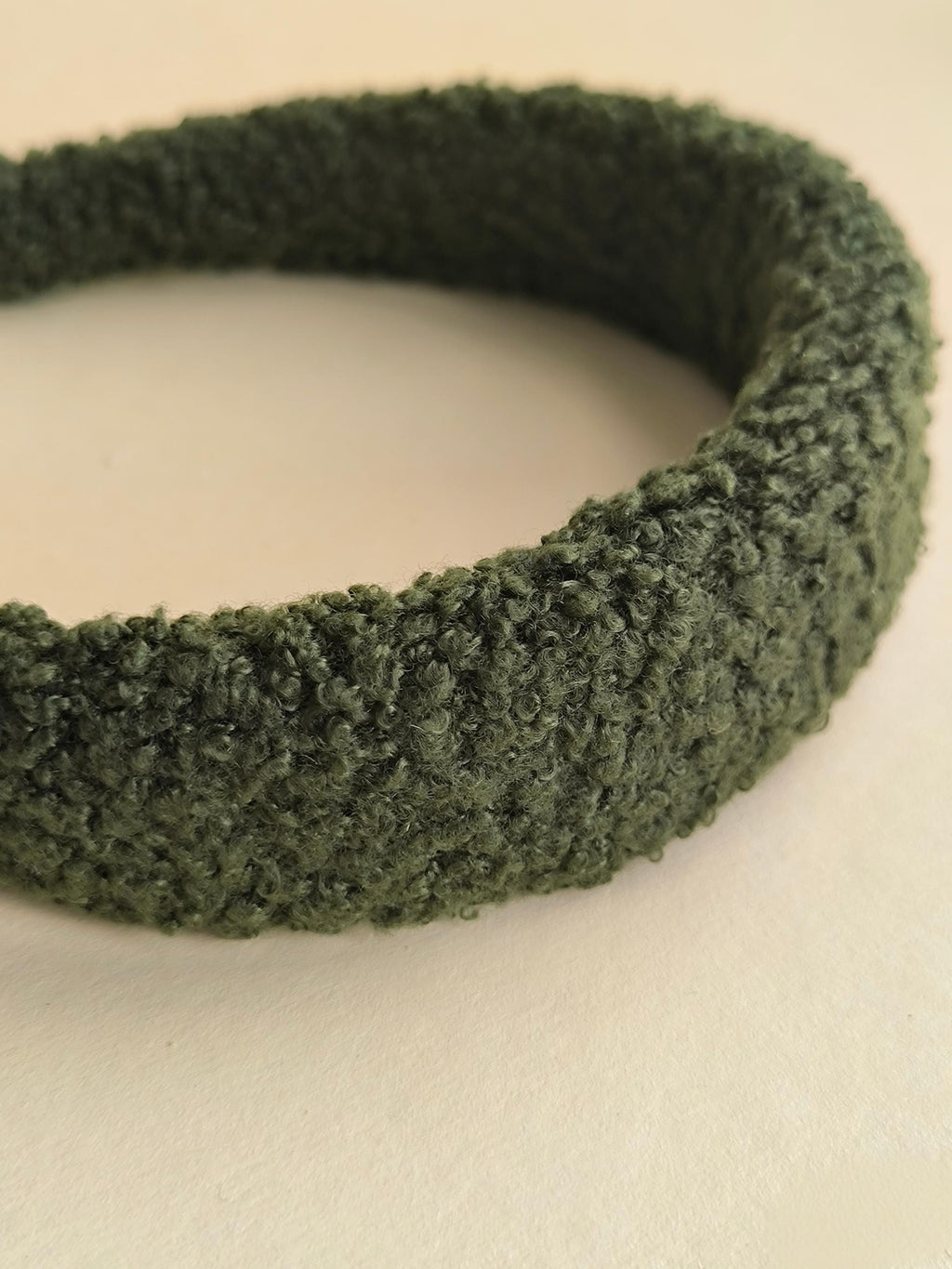 Moss Green Teddy Hair Band