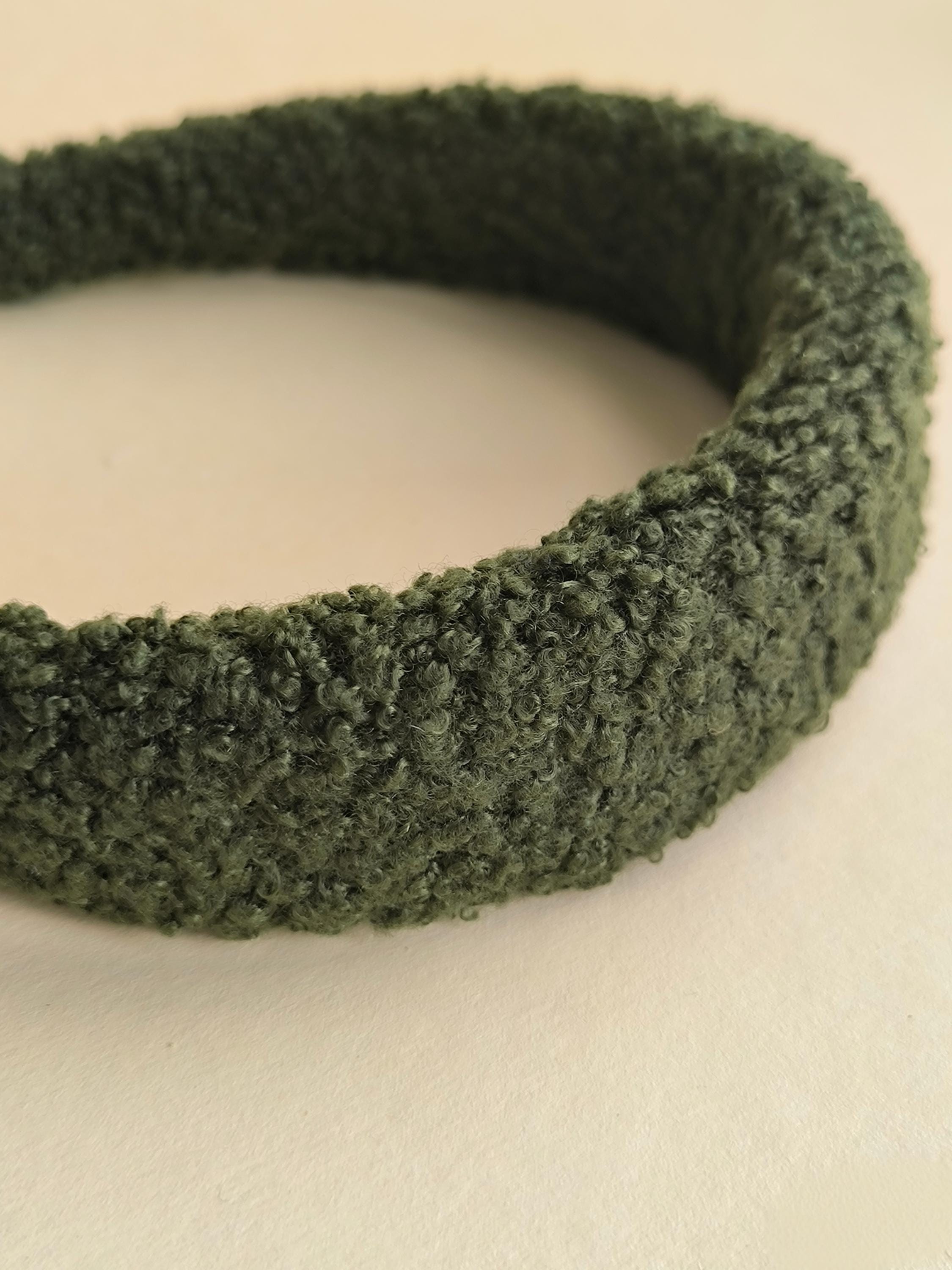 Moss Green Teddy Hair Band