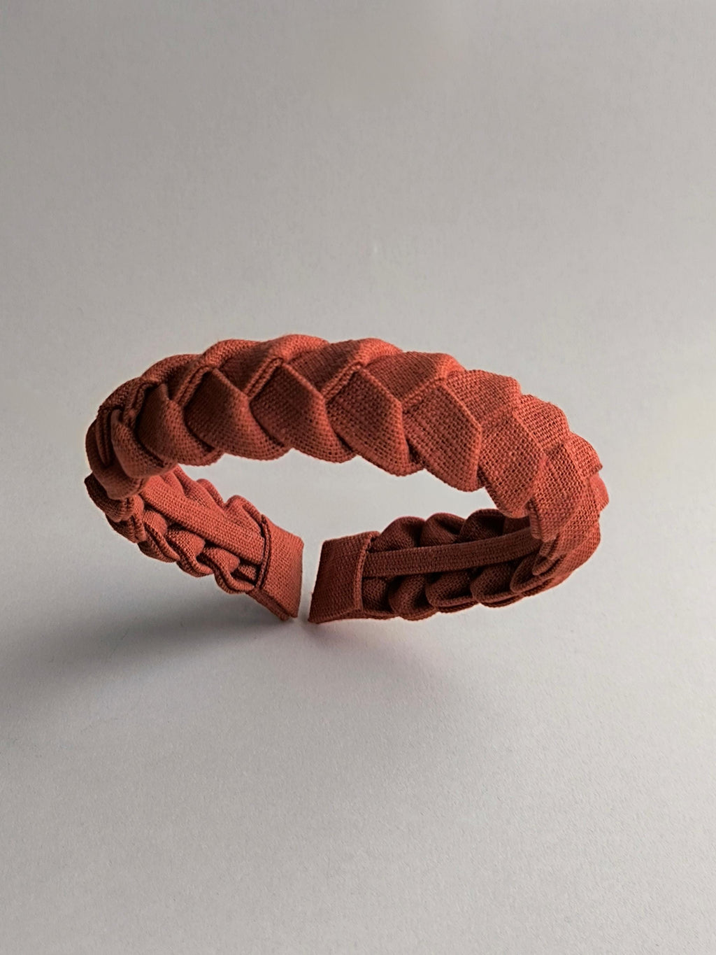 Rust Brown Braided Headband