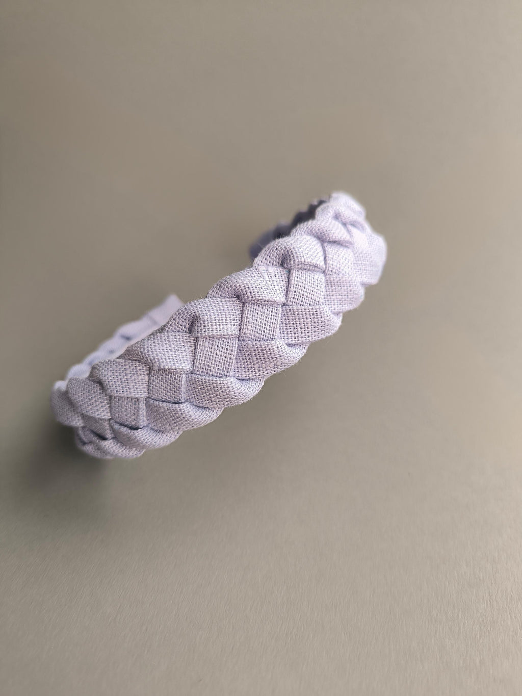 Lilac Linen Braided Hairband