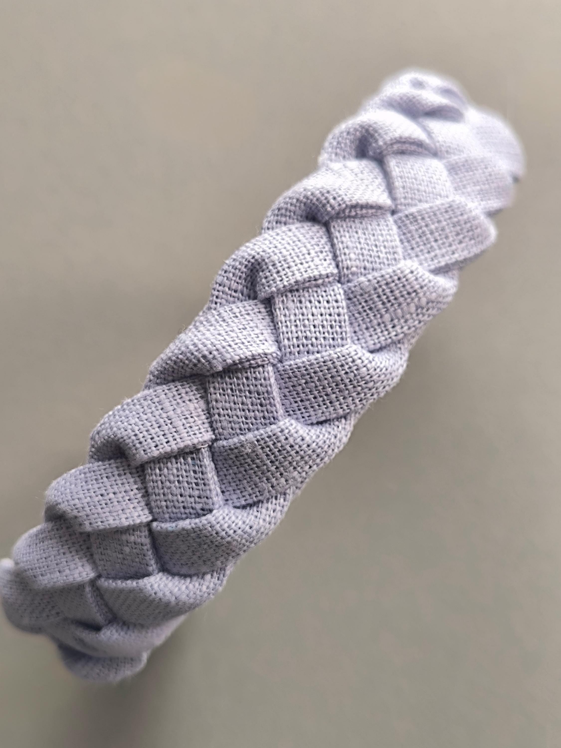 Lilac Linen Braided Hairband