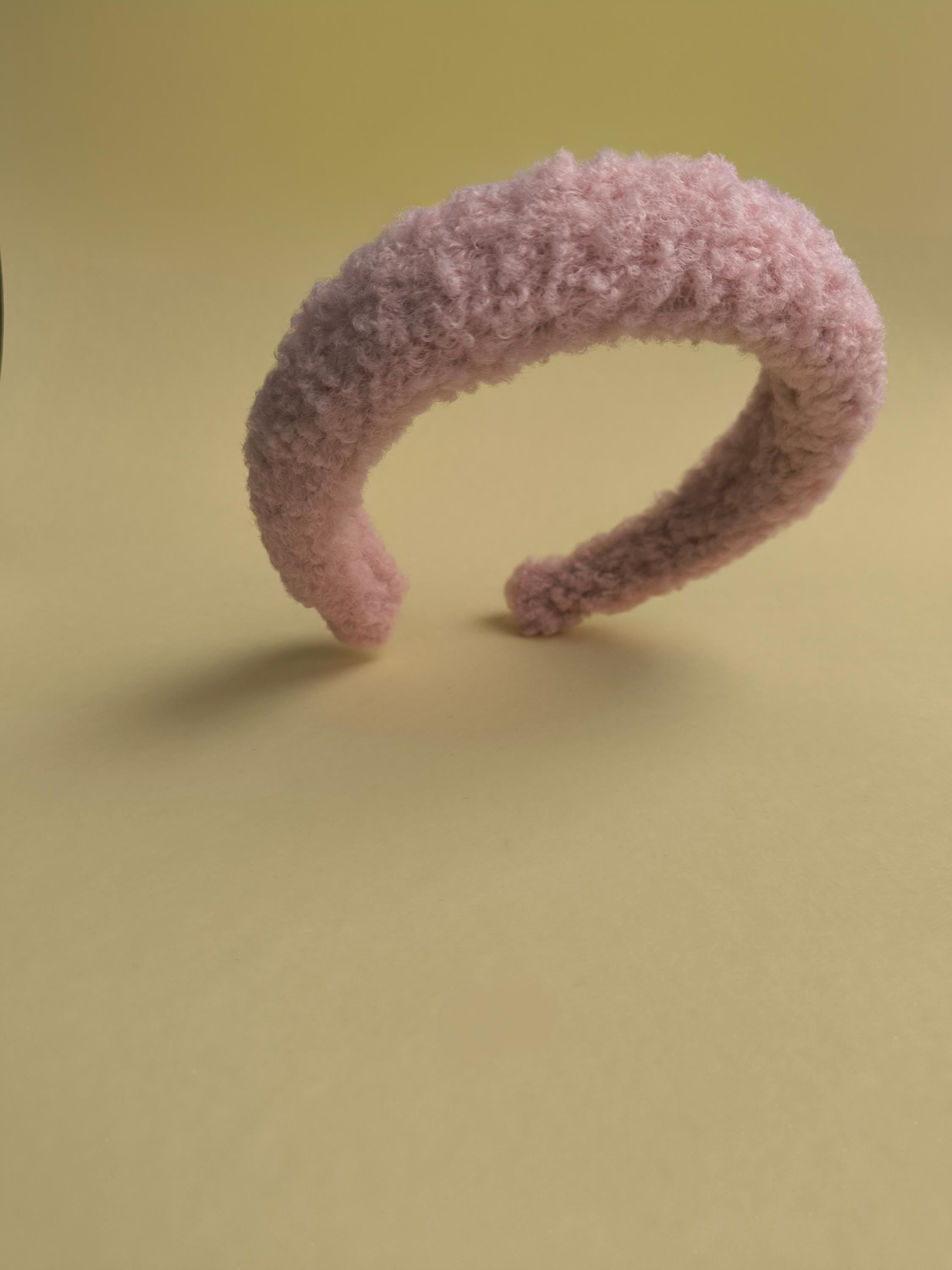 Pink Teddy Hair Band