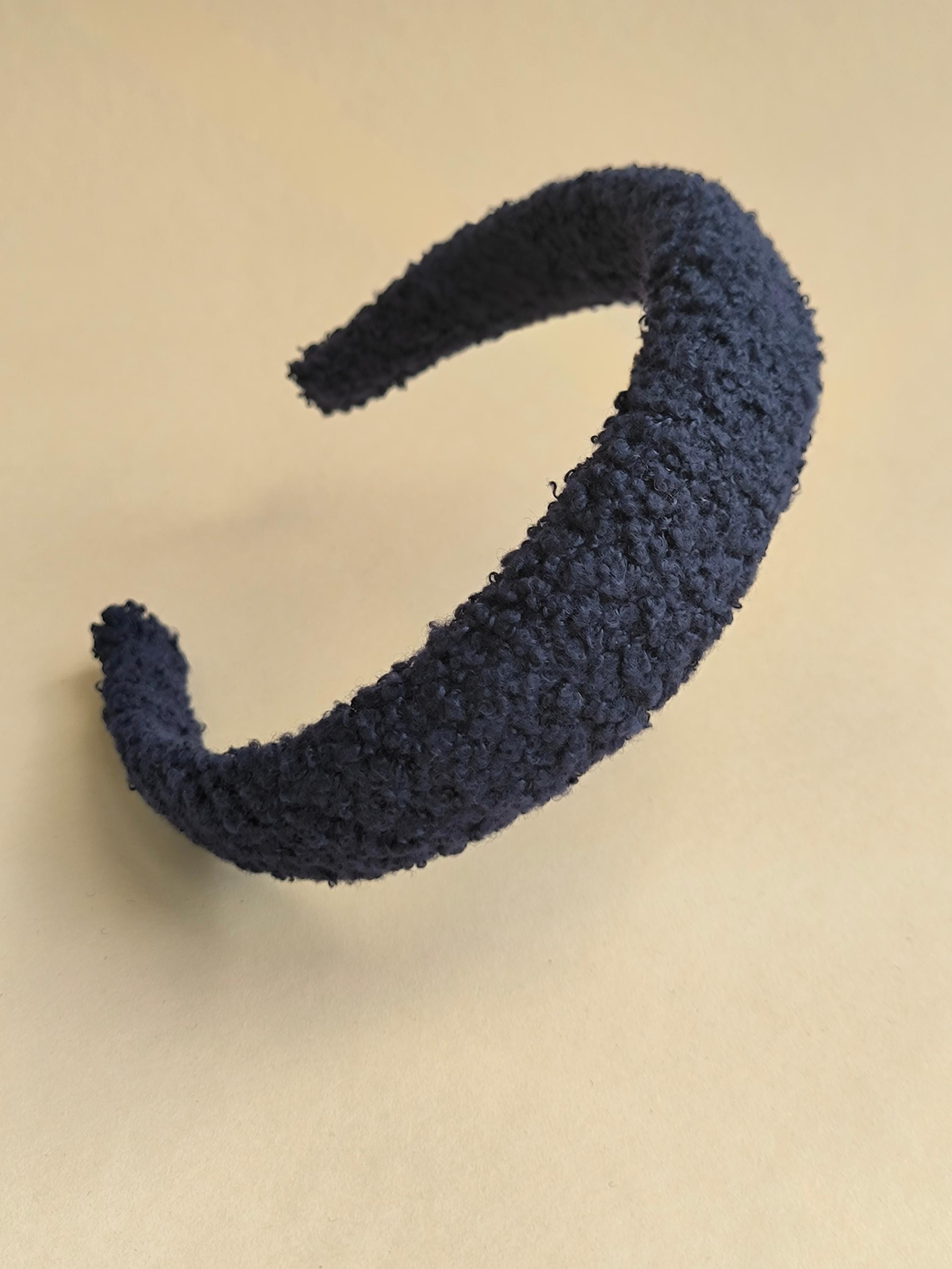 Navy Blue Teddy Hair Band