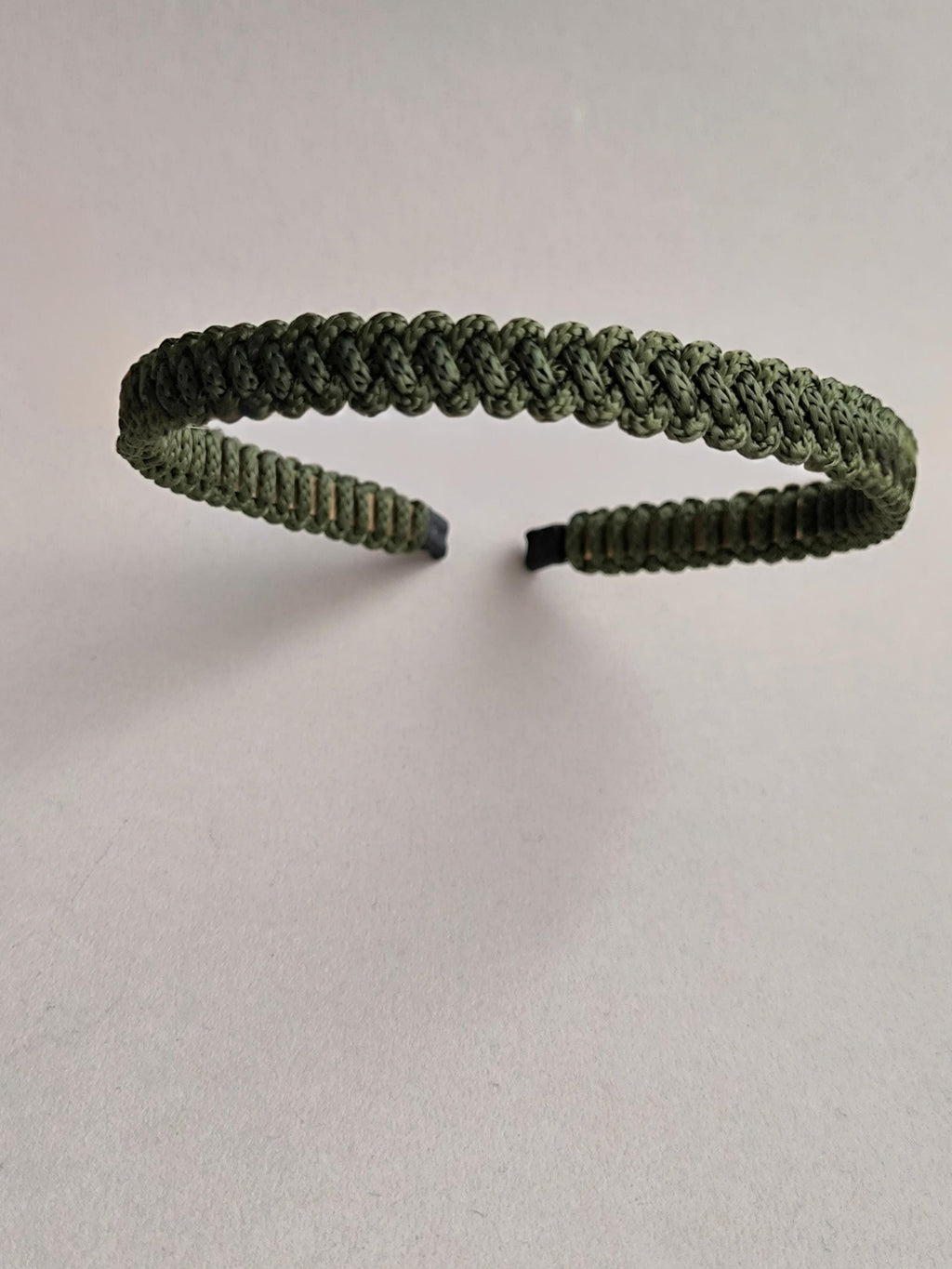 Khaki Green Macramé Headband