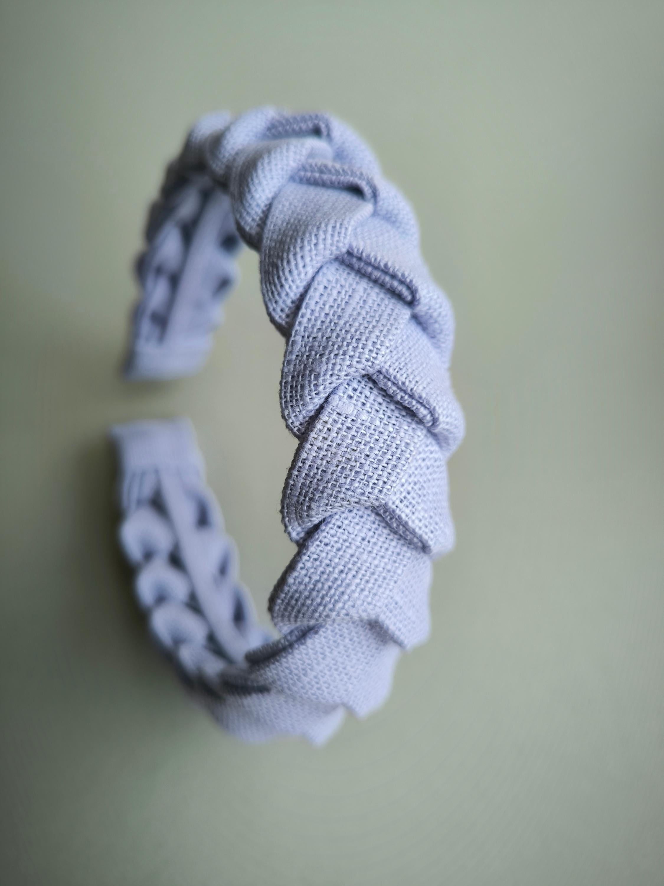 Lilac Braided Linen Hairband