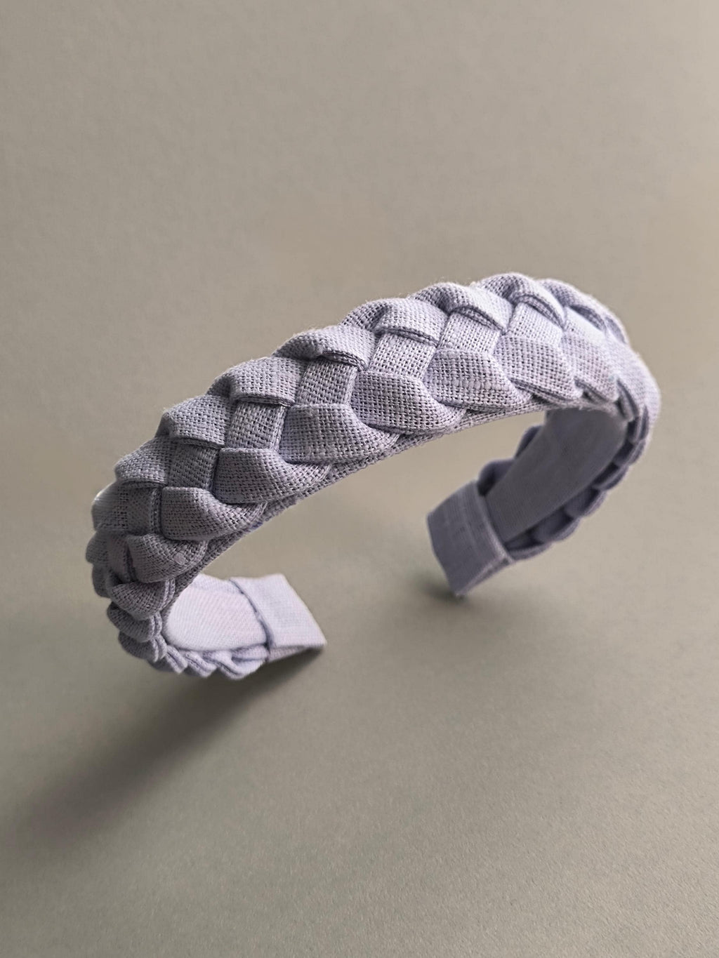 Lilac Linen Braided Hairband