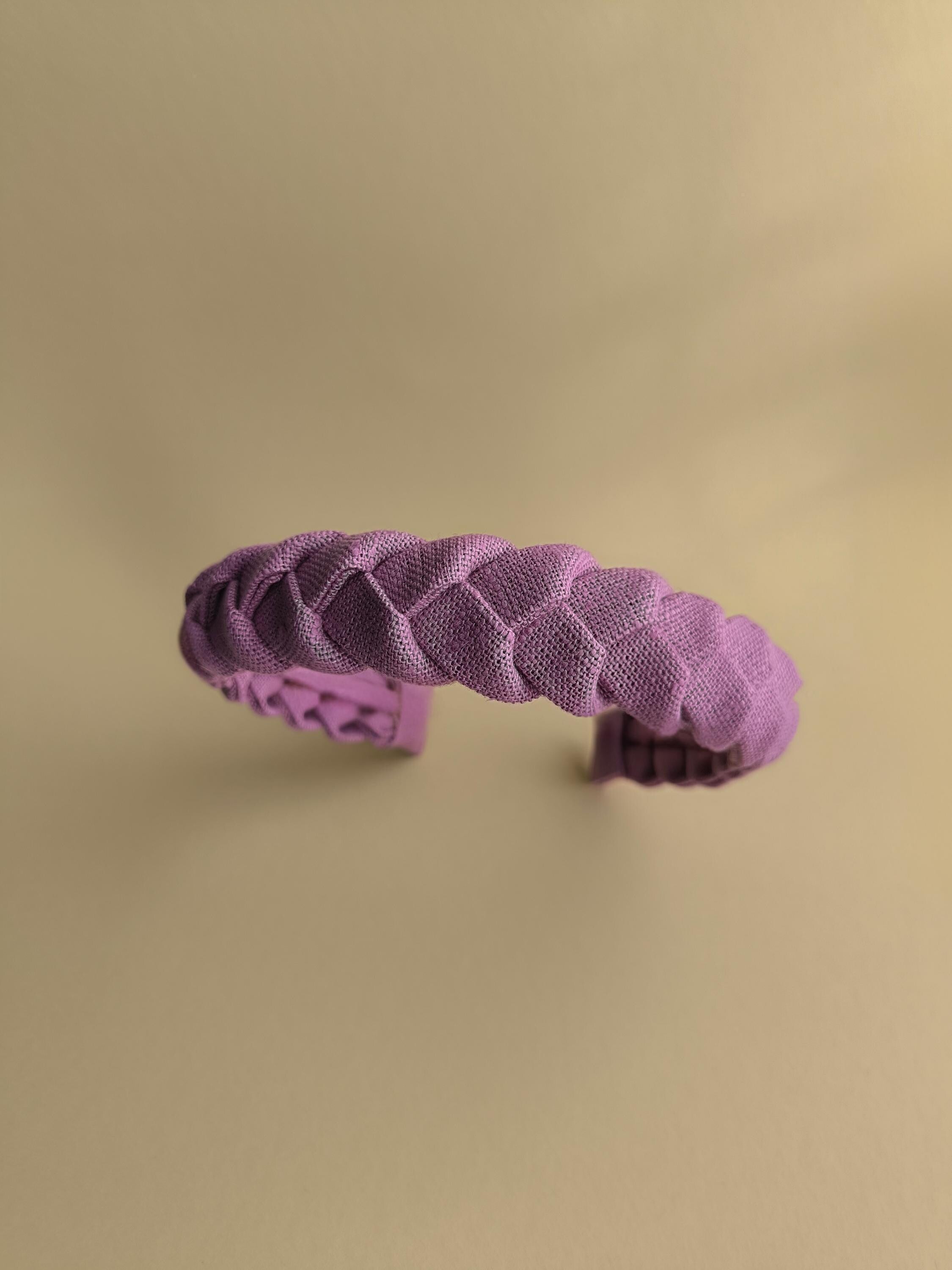 Cherry Blossom Pink Braided Linen Hairband