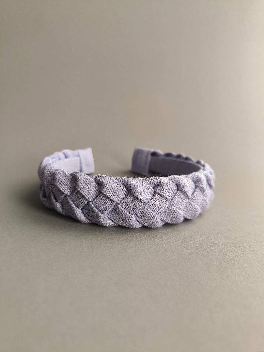 Lilac Linen Braided Hairband