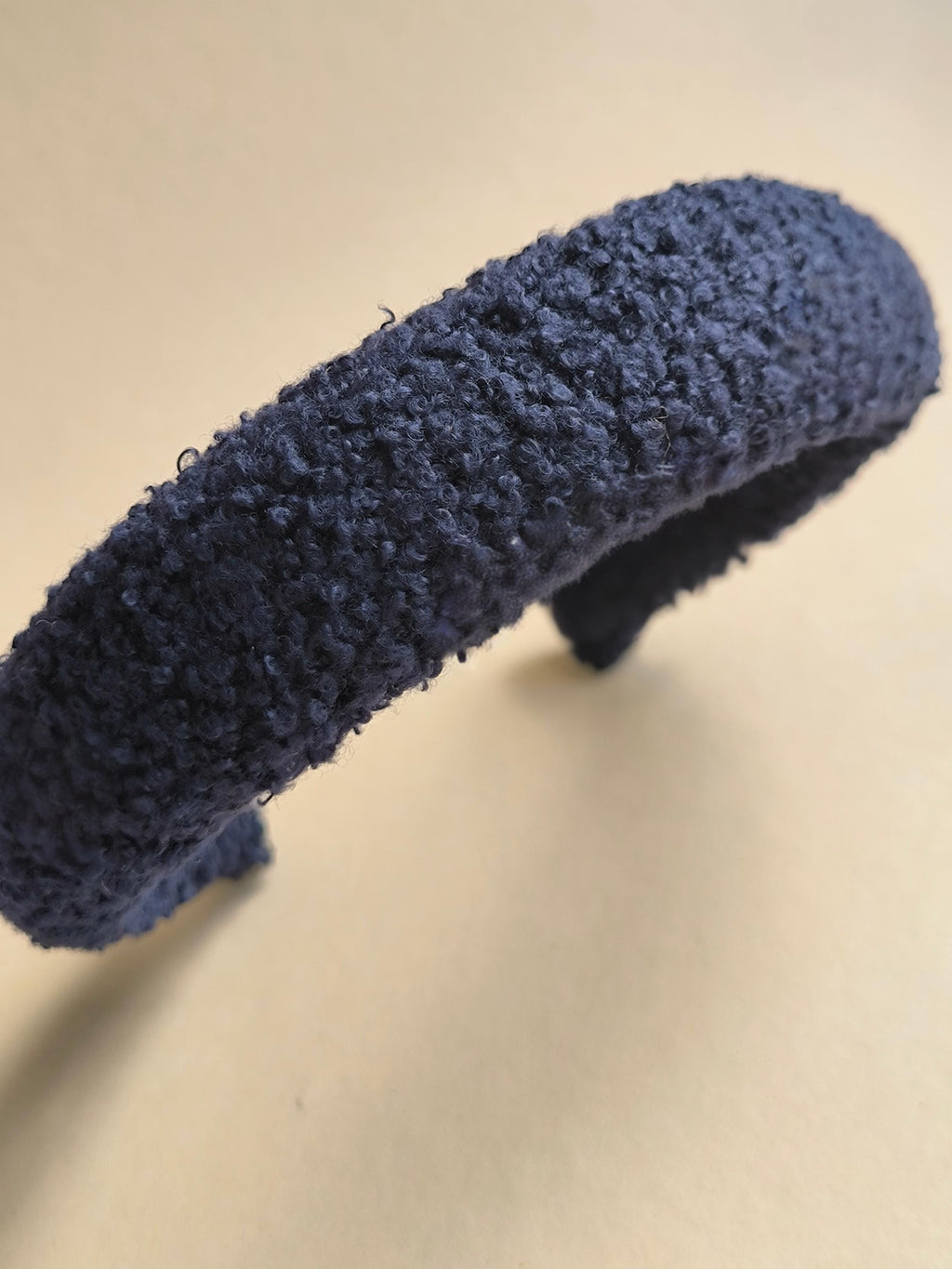Navy Blue Teddy Hair Band