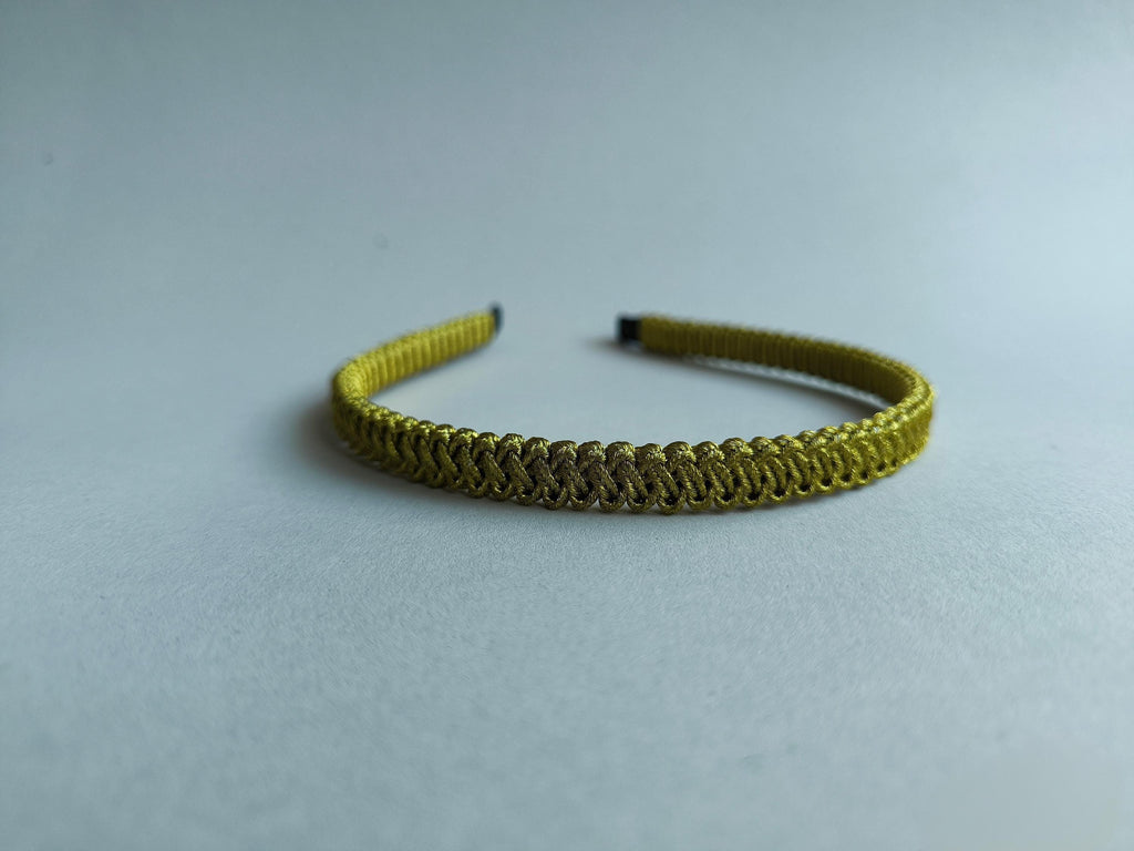 Antique Gold Macrame Headband