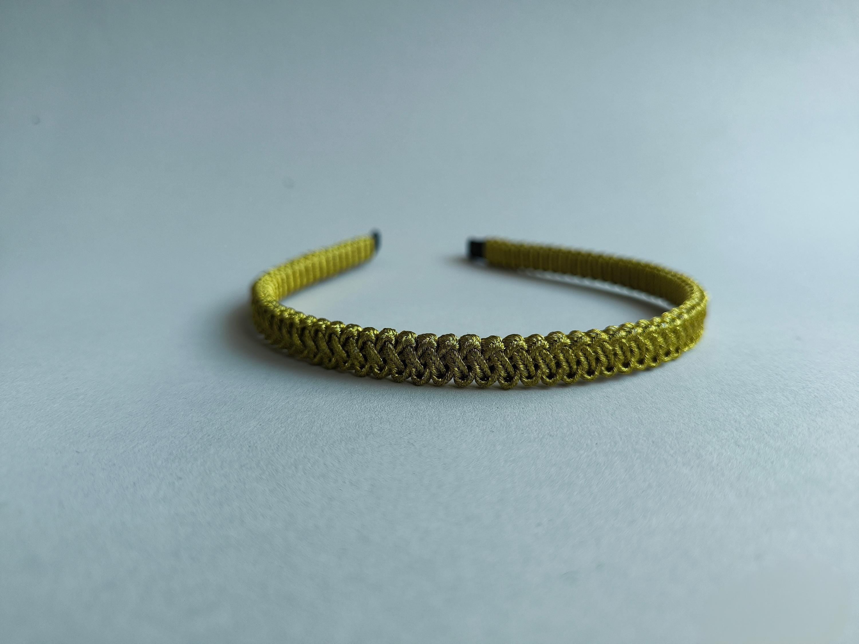 Antique Gold Macrame Headband