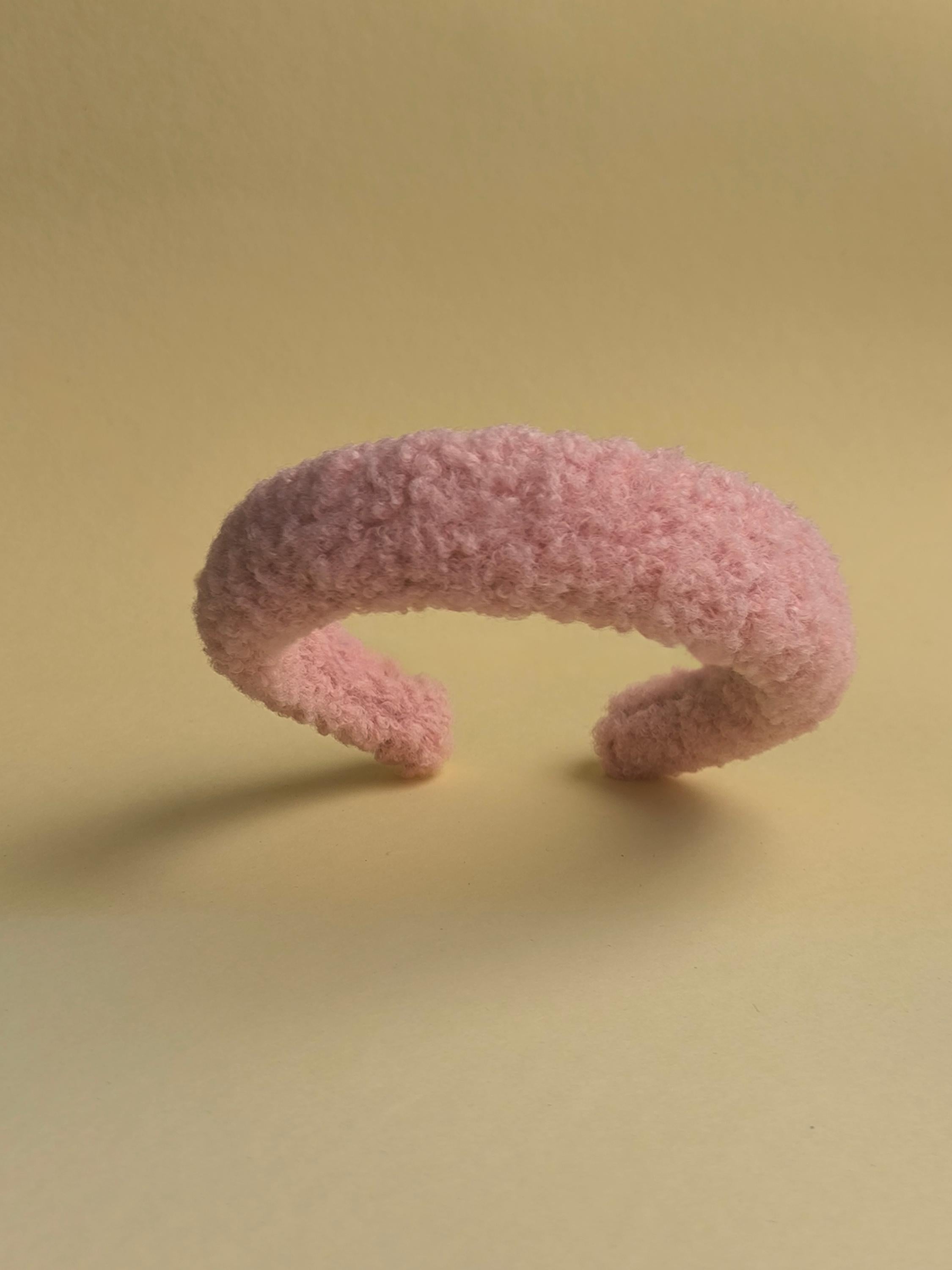 Pink Teddy Hair Band