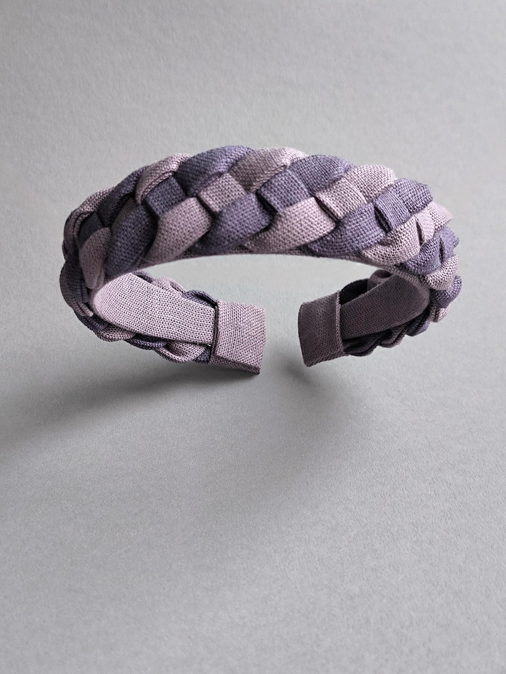 Lavender Linen Braided Hairband
