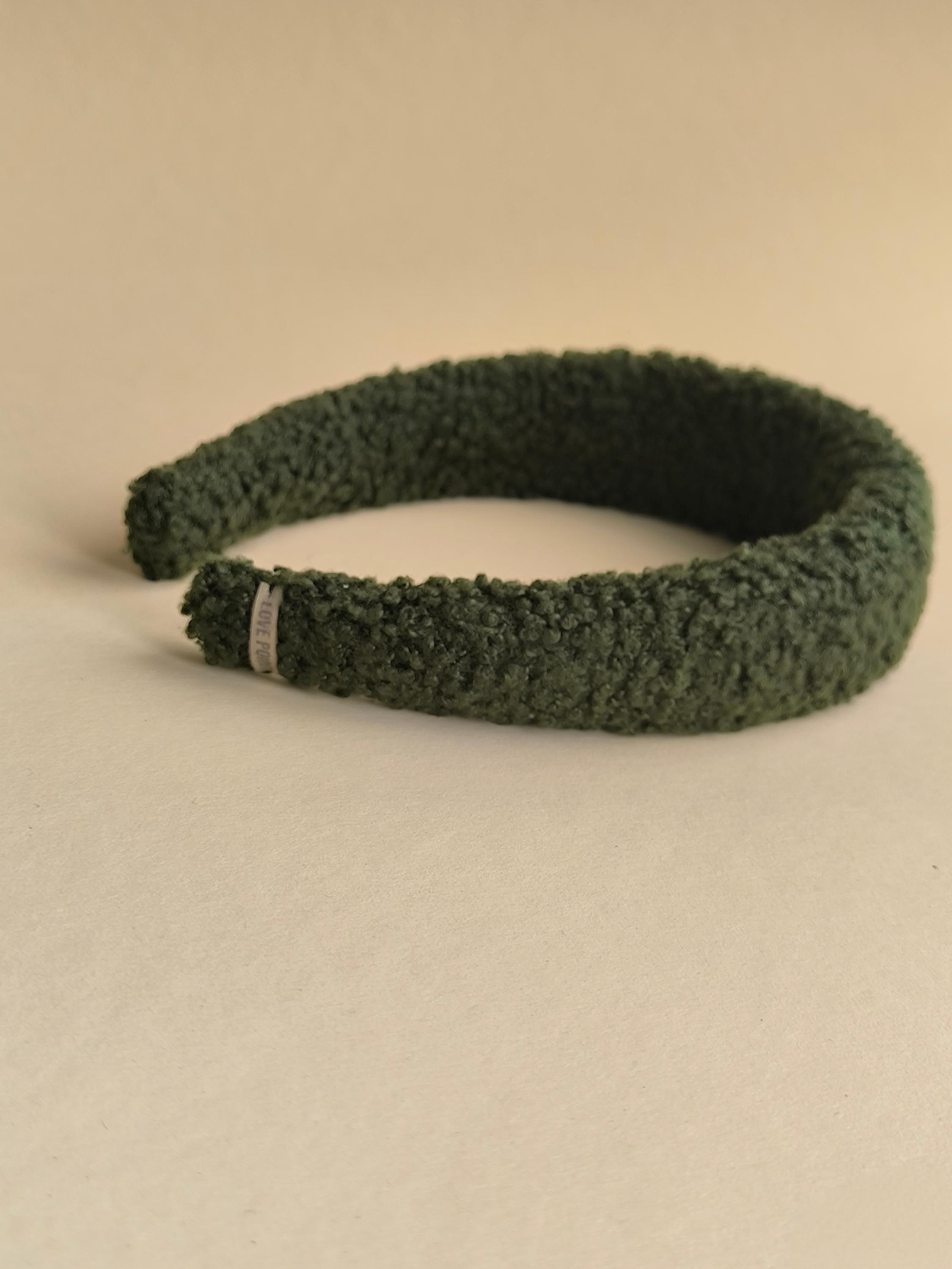 Moss Green Teddy Hair Band