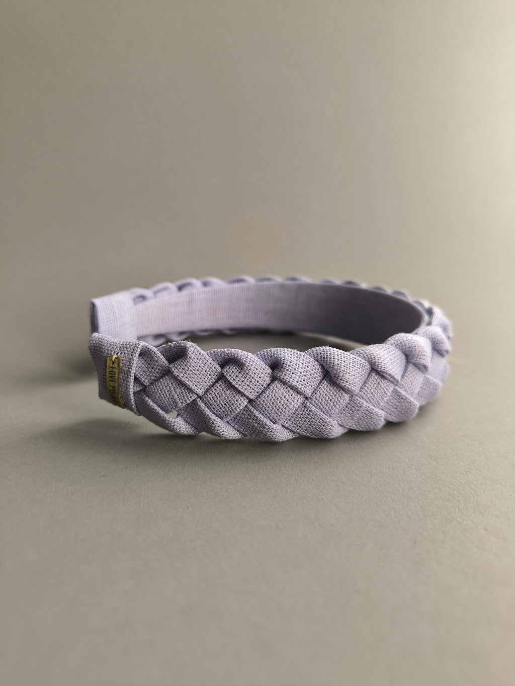 Lilac Linen Braided Hairband