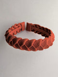 Rust Brown Braided Headband