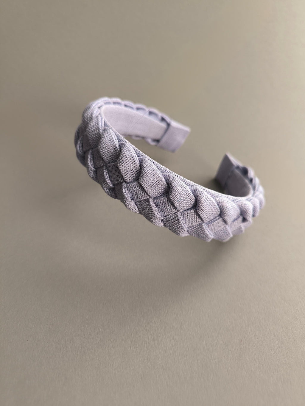Lilac Linen Braided Hairband