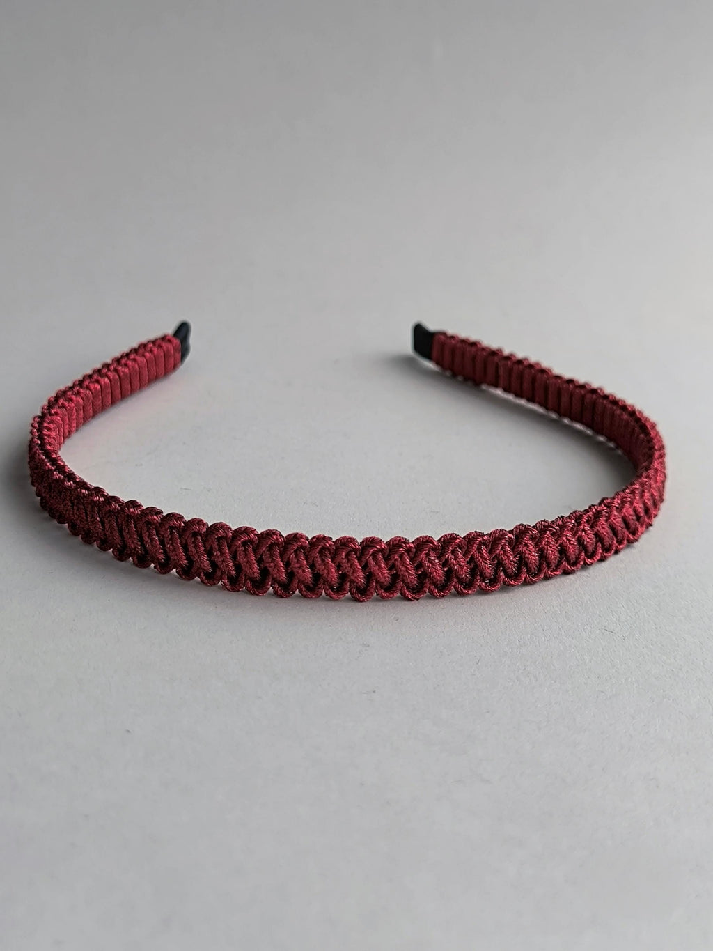 Metallic Red Macrame Headband