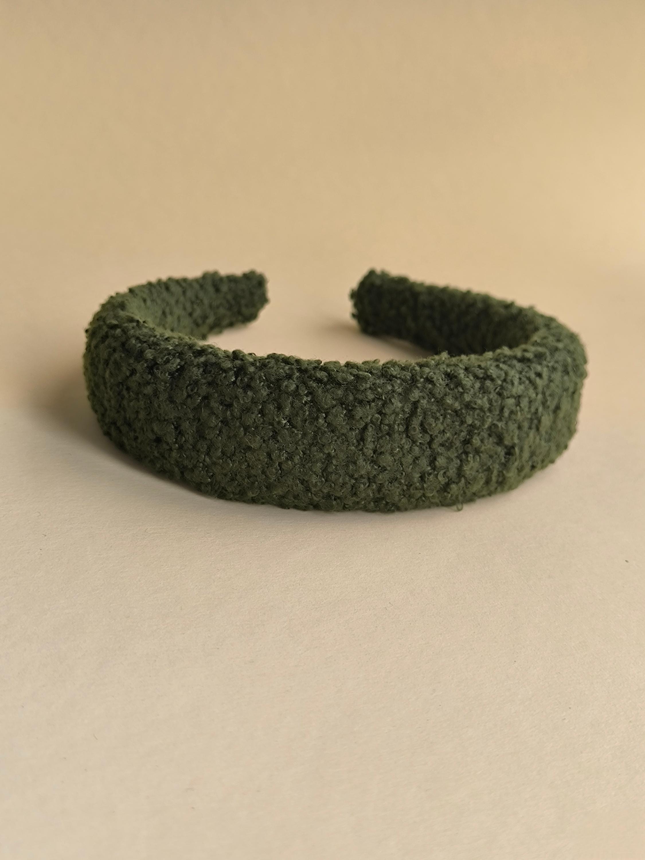 Moss Green Teddy Hair Band