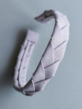 Light Dusty Pink Linen Flat Braided Hairband