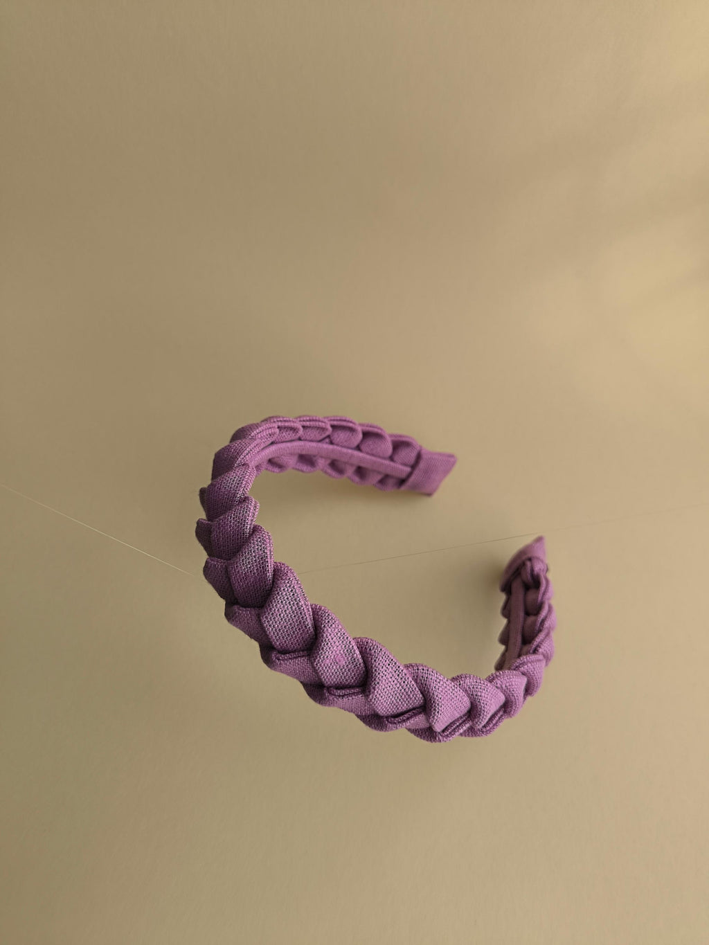 Cherry Blossom Pink Braided Linen Hairband