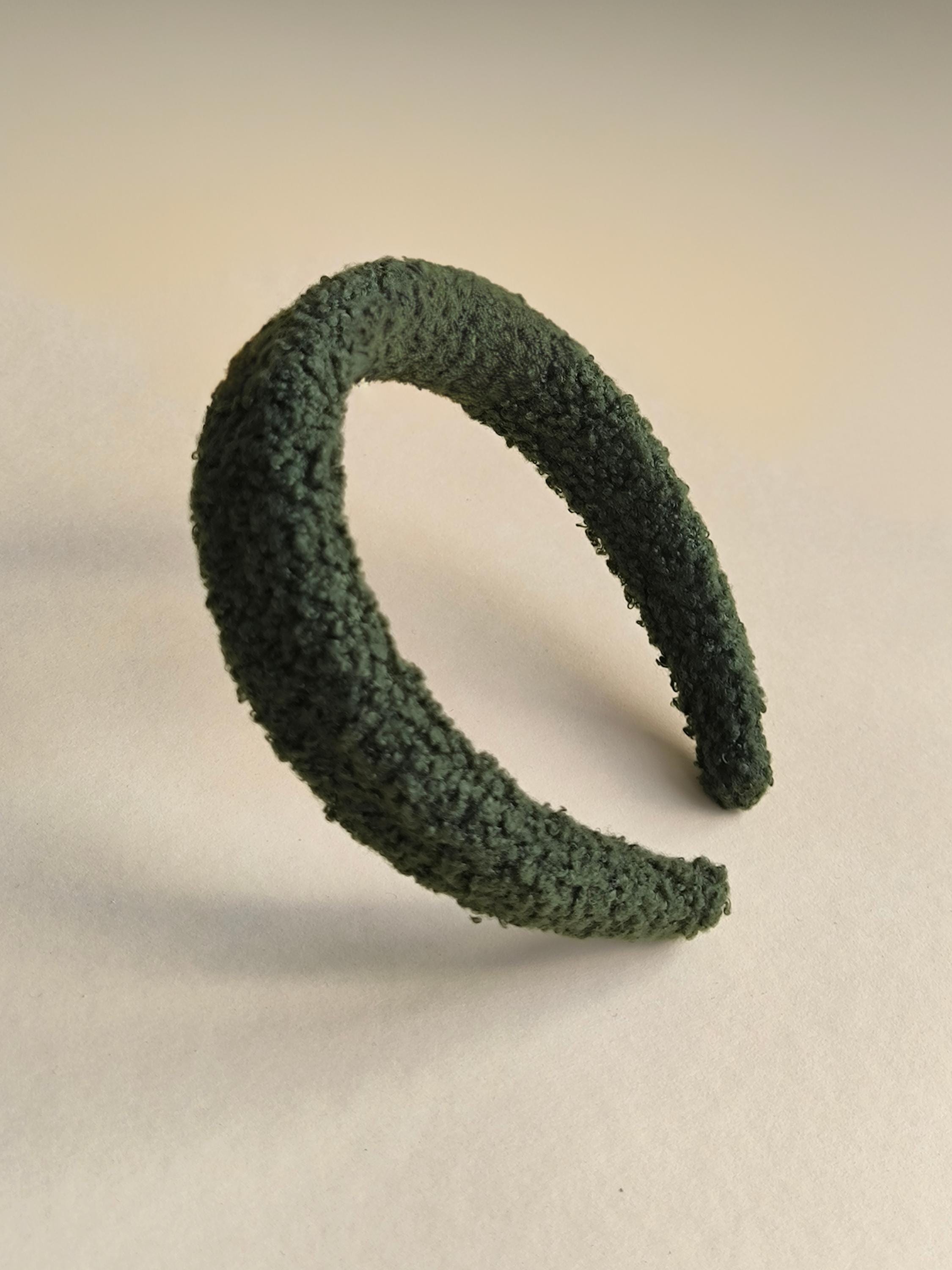 Moss Green Teddy Hair Band