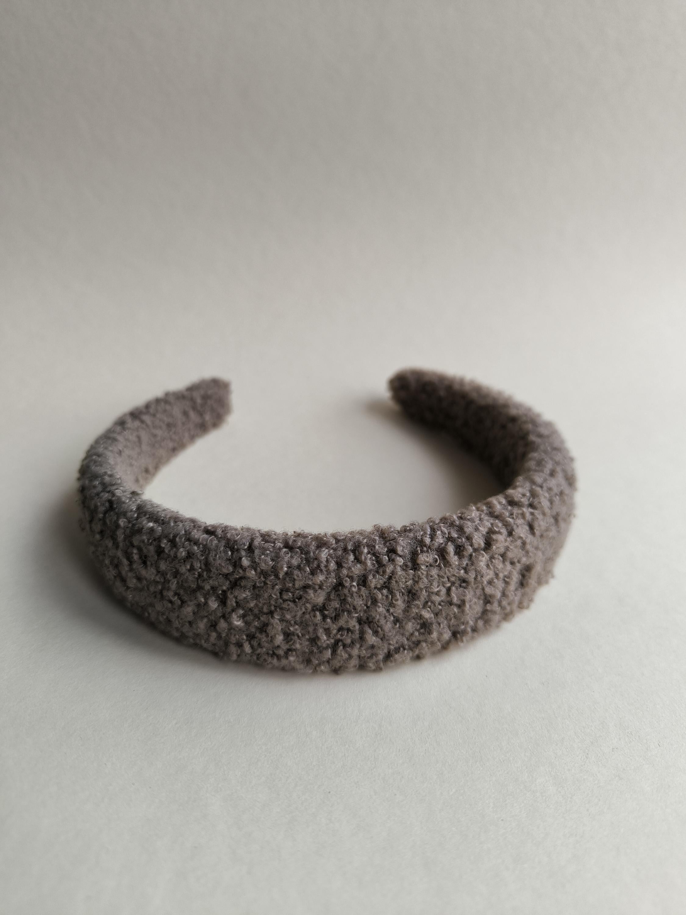 Mocha Teddy Boucle Headband