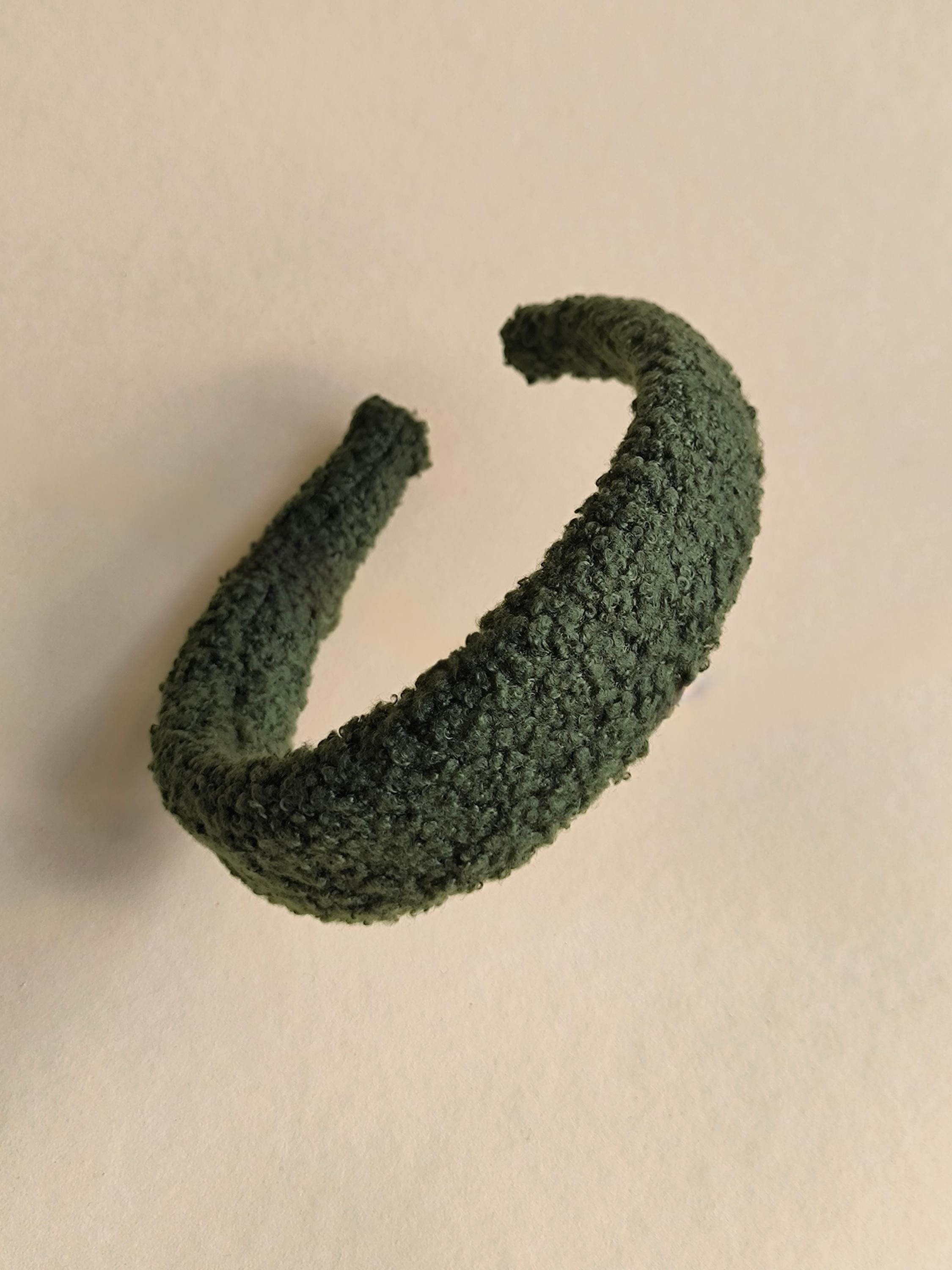Moss Green Teddy Hair Band