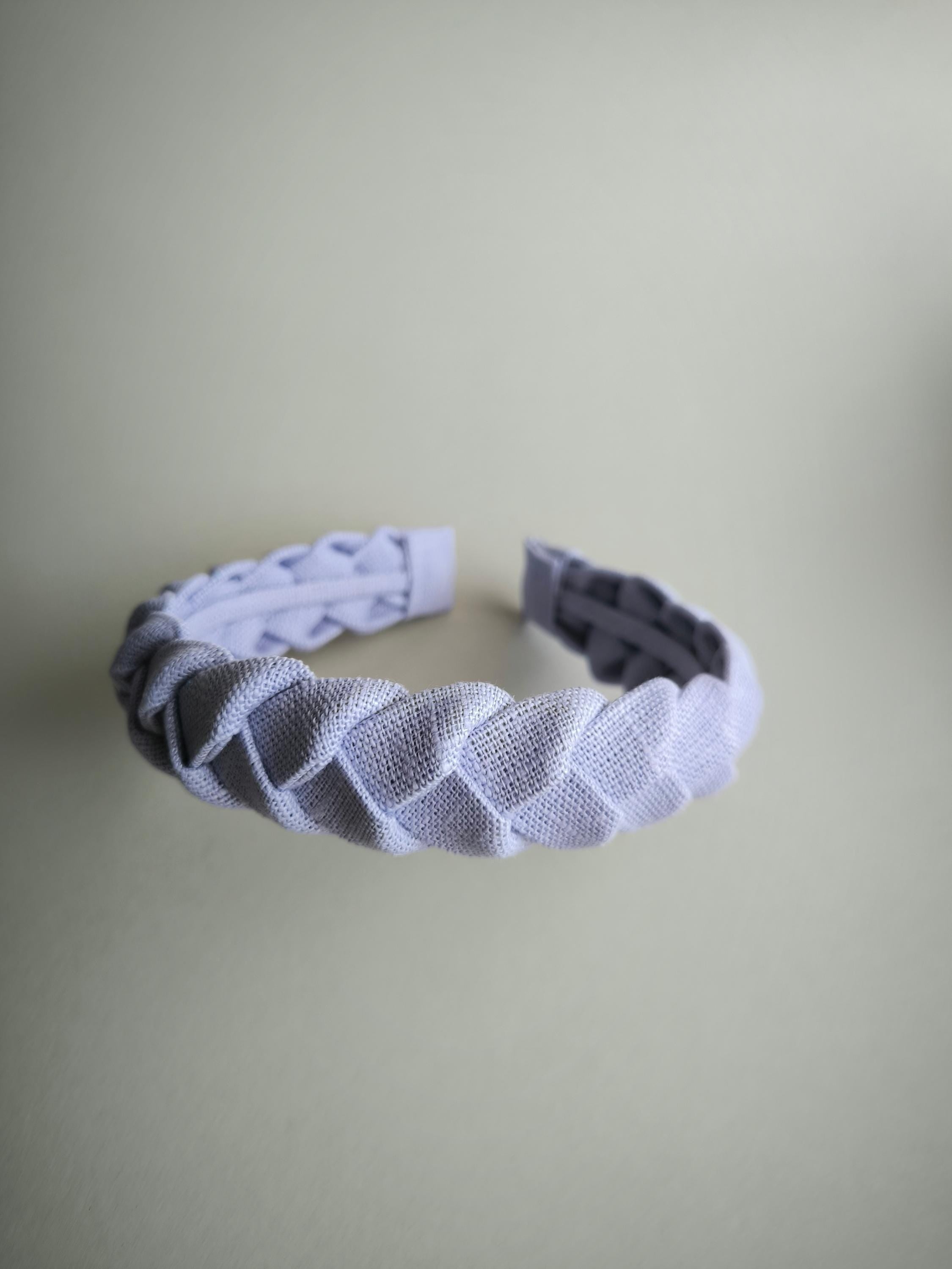 Lilac Braided Linen Hairband