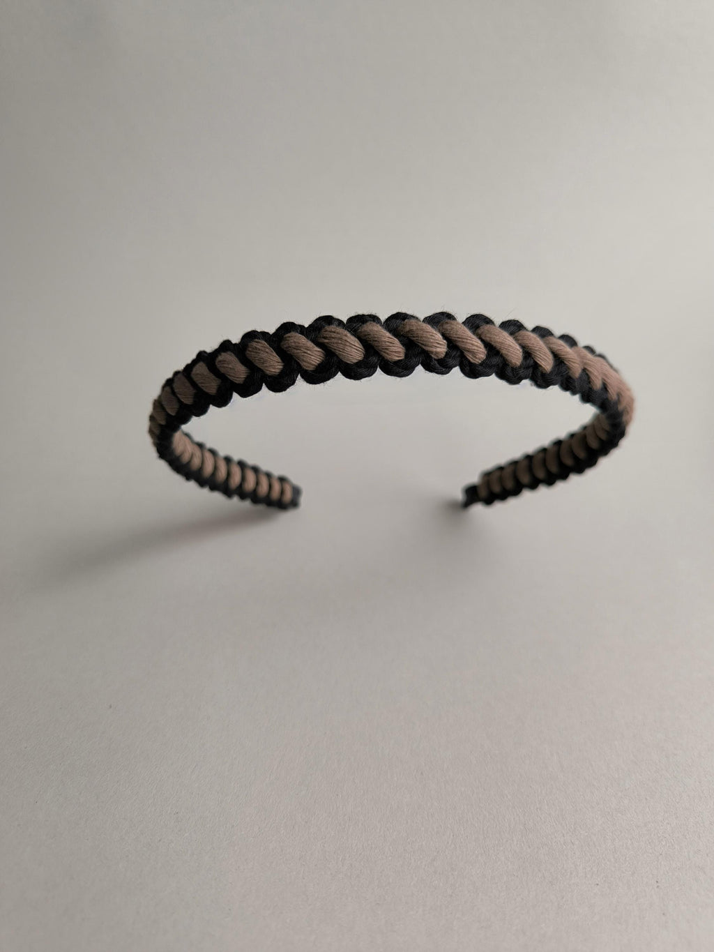 Brown & Black Macramé Headband