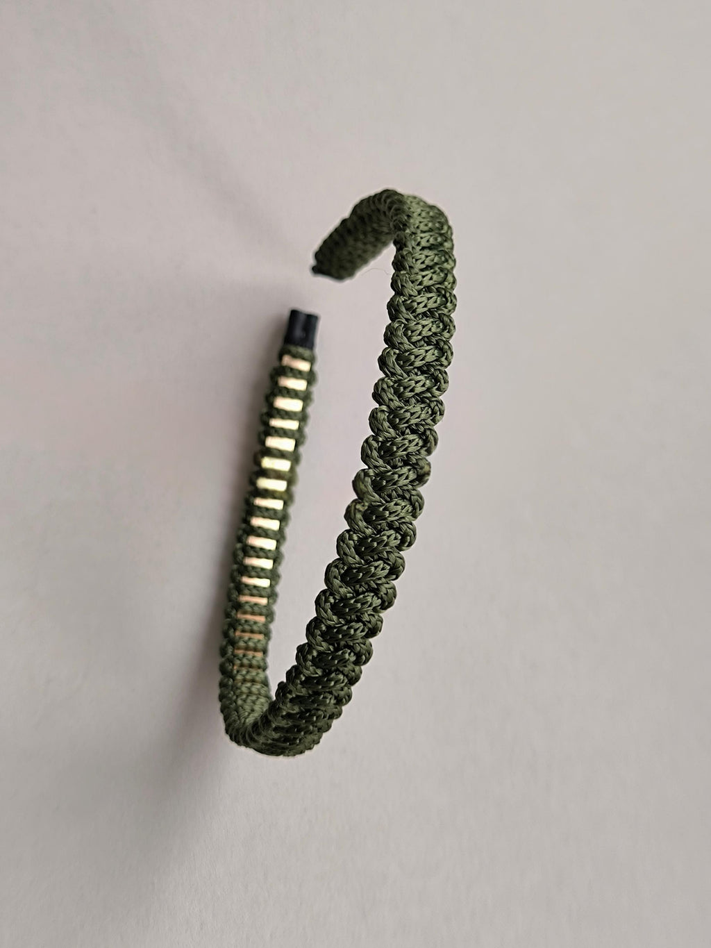 Khaki Green Macramé Headband