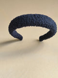 Navy Blue Teddy Hair Band