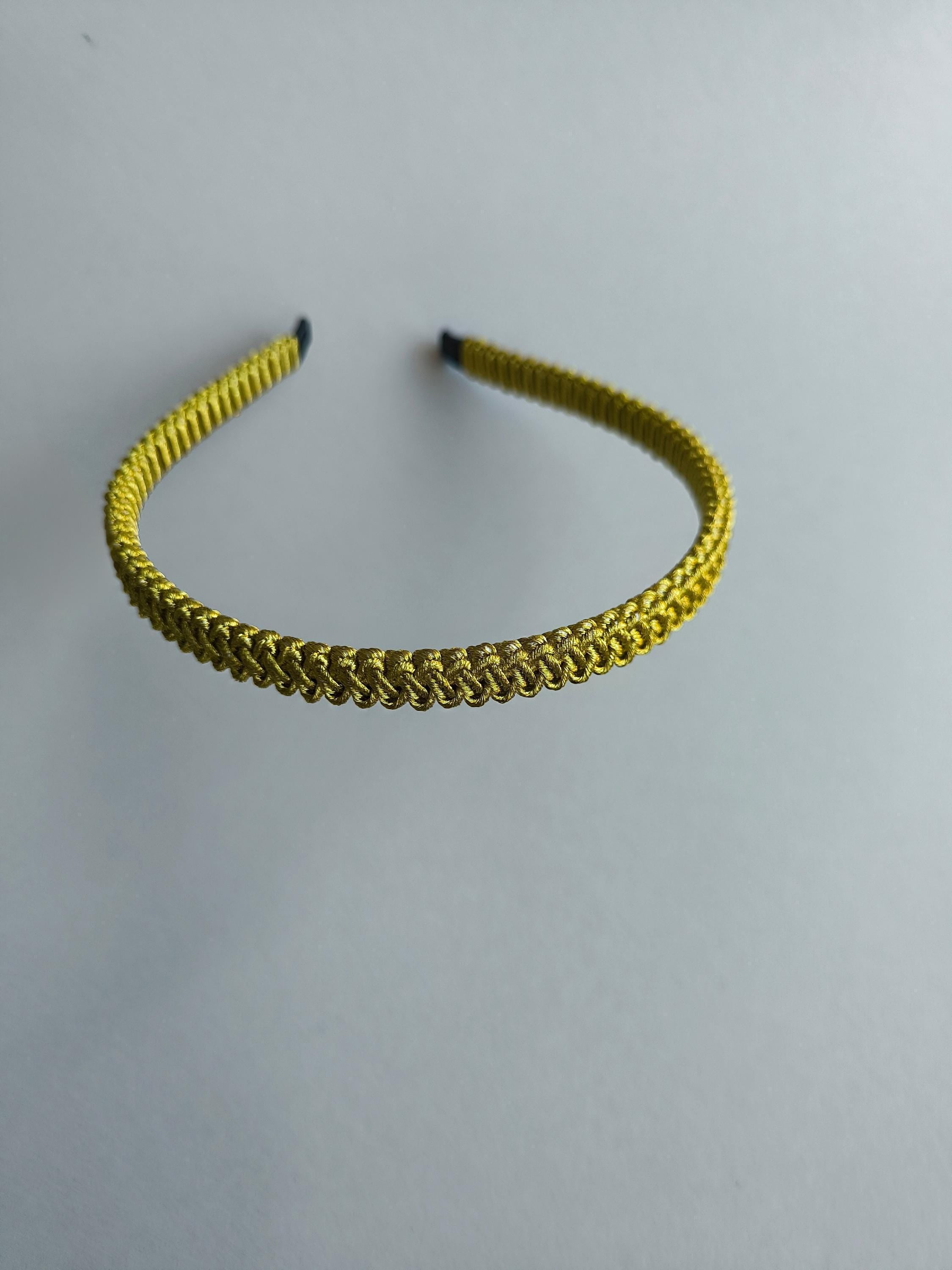 Antique Gold Macrame Headband