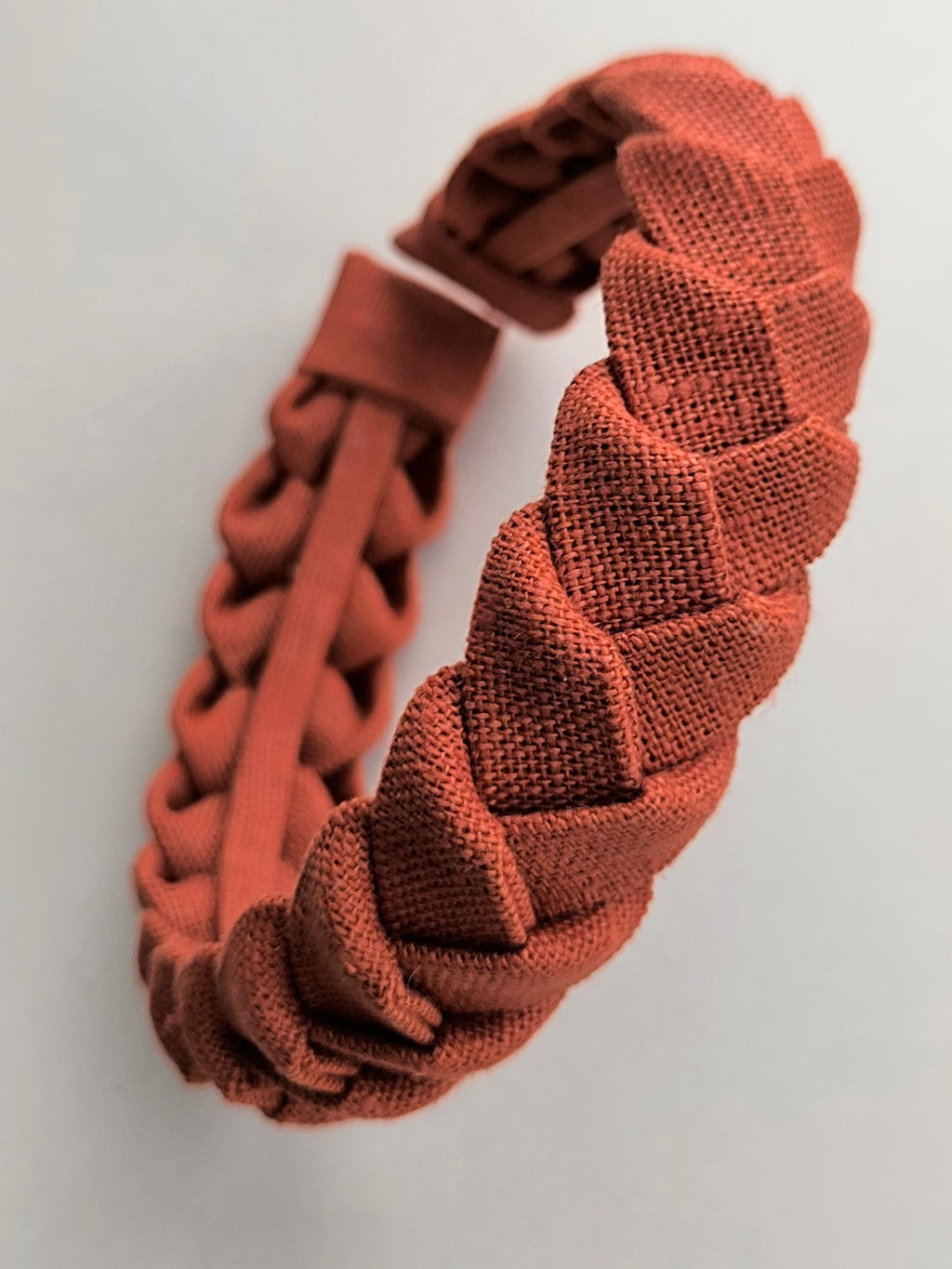 Rust Brown Braided Headband