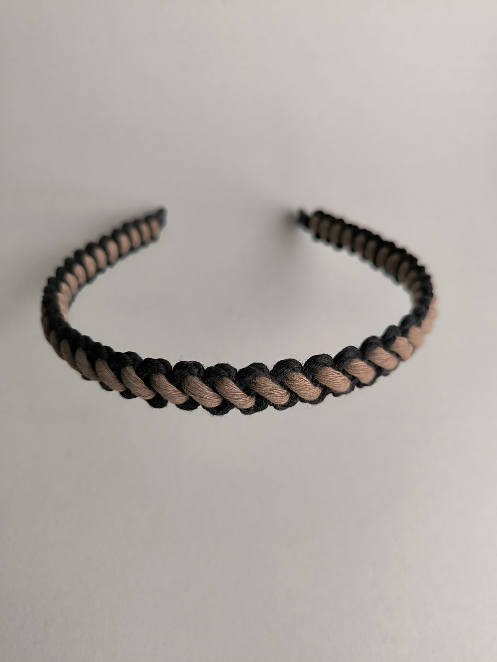Brown & Black Macramé Headband
