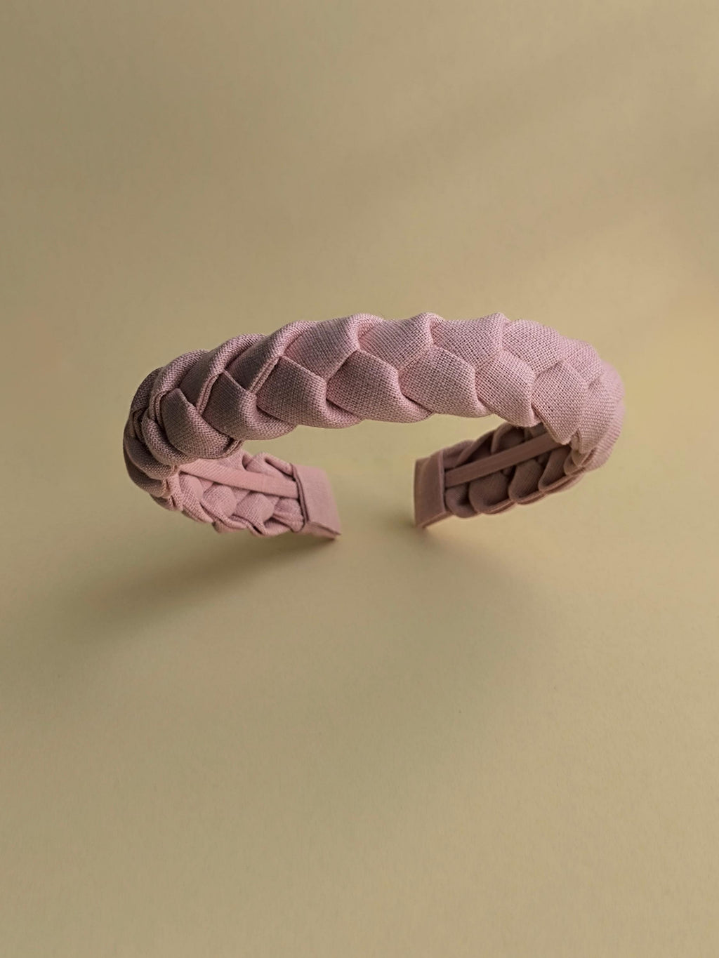 Rose Pink Braided Linen Hairband