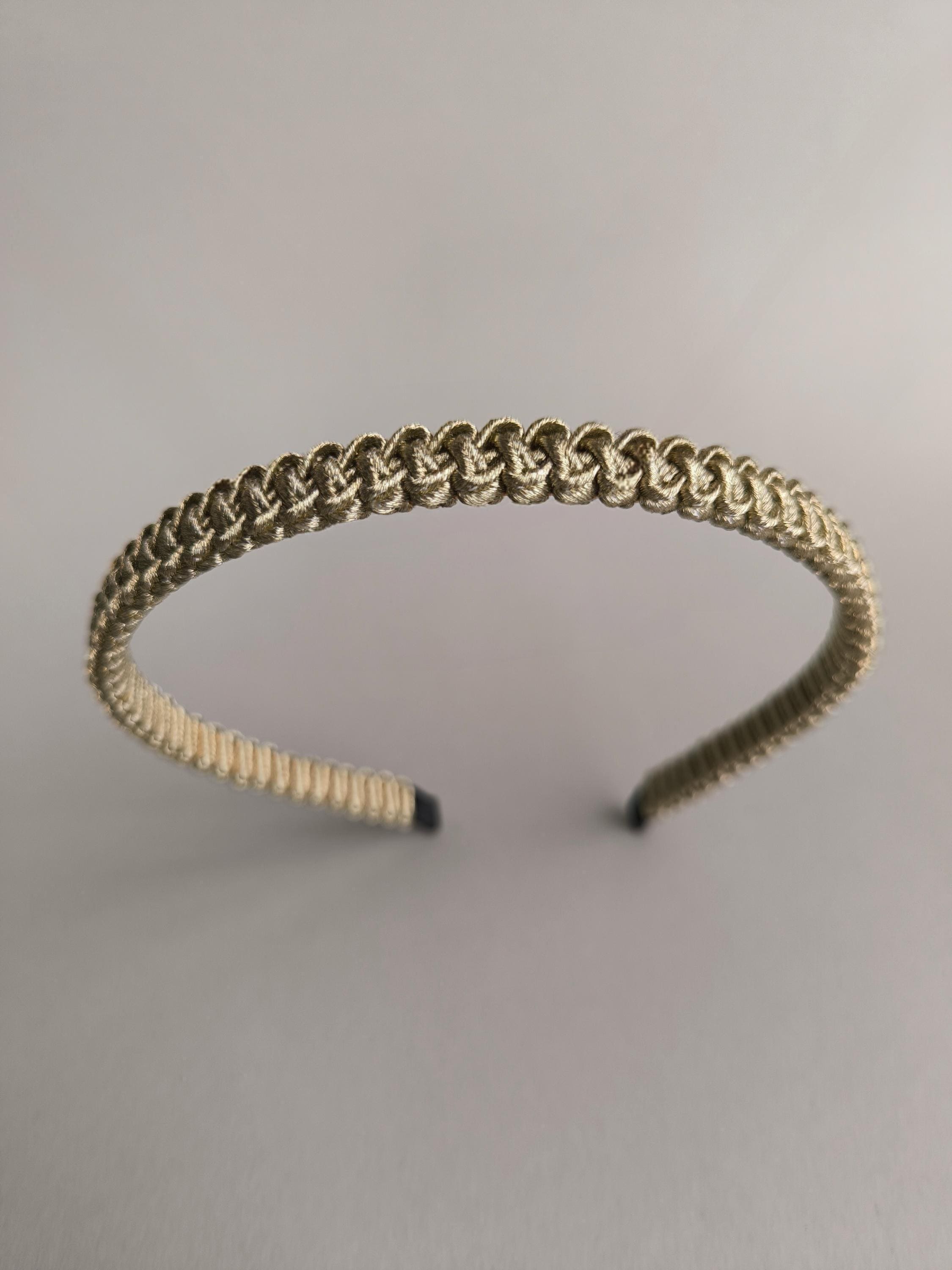 Golden Macramé Headband