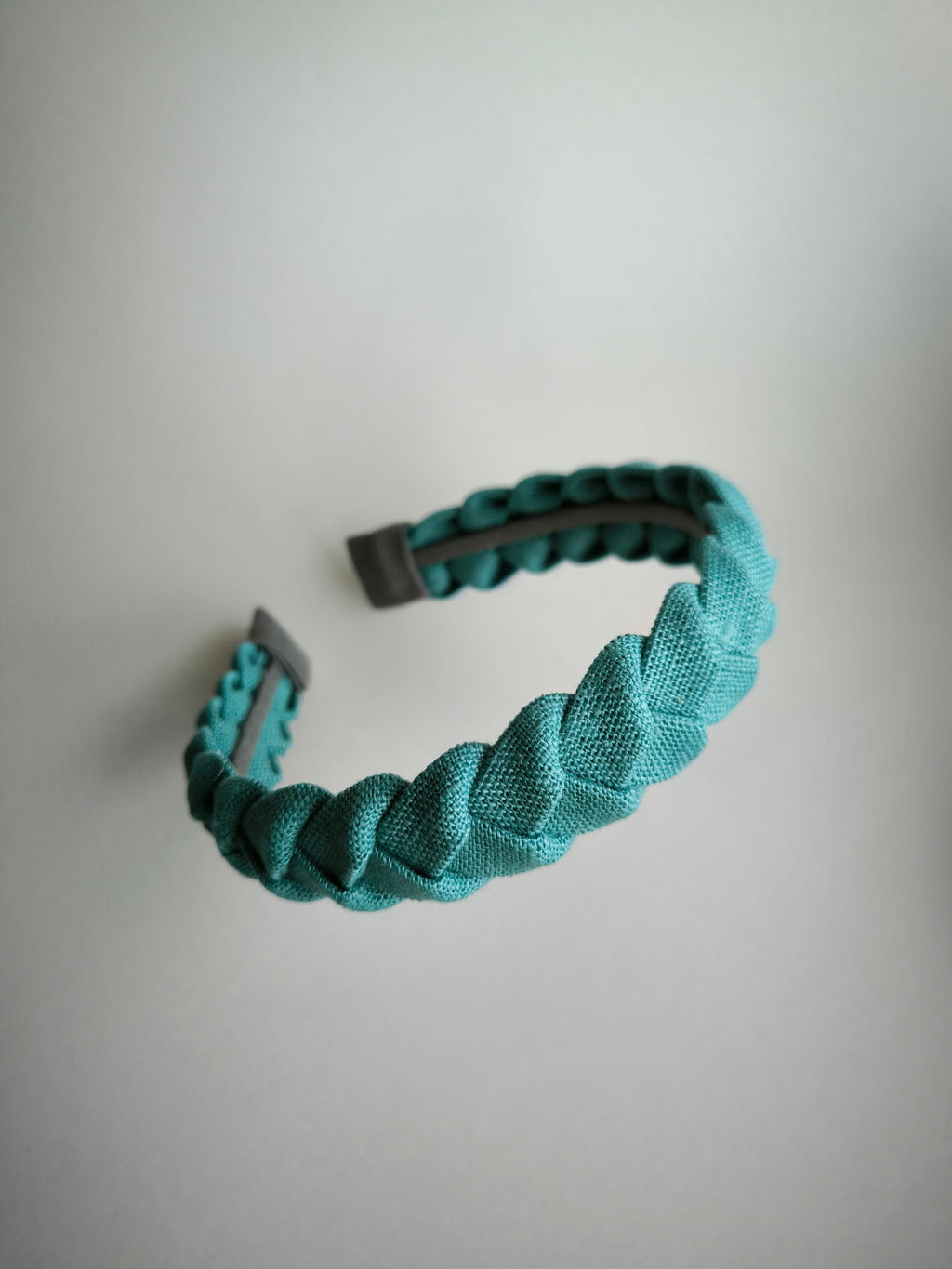 Aqua Green Linen Hairband