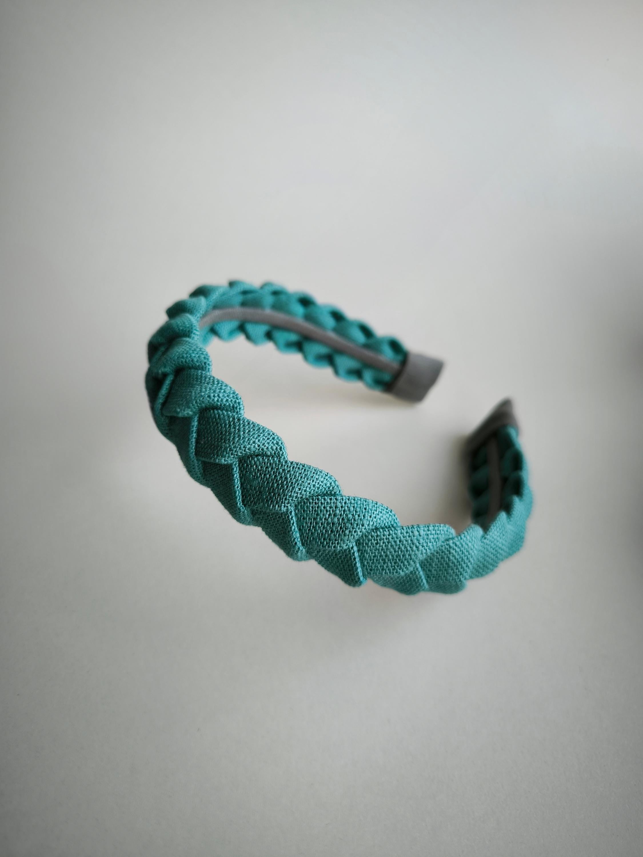 Aqua Green Linen Hairband
