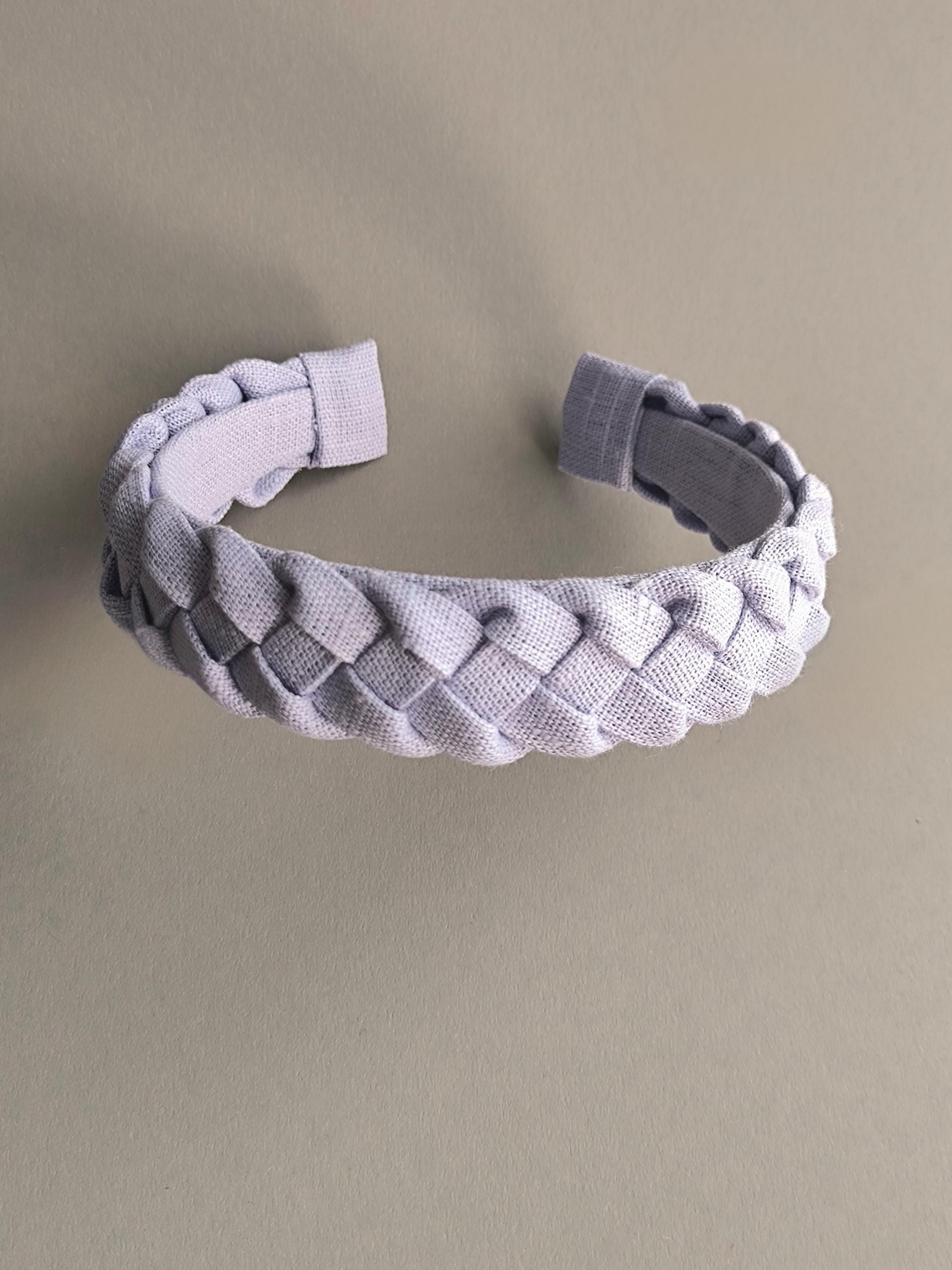 Lilac Linen Braided Hairband