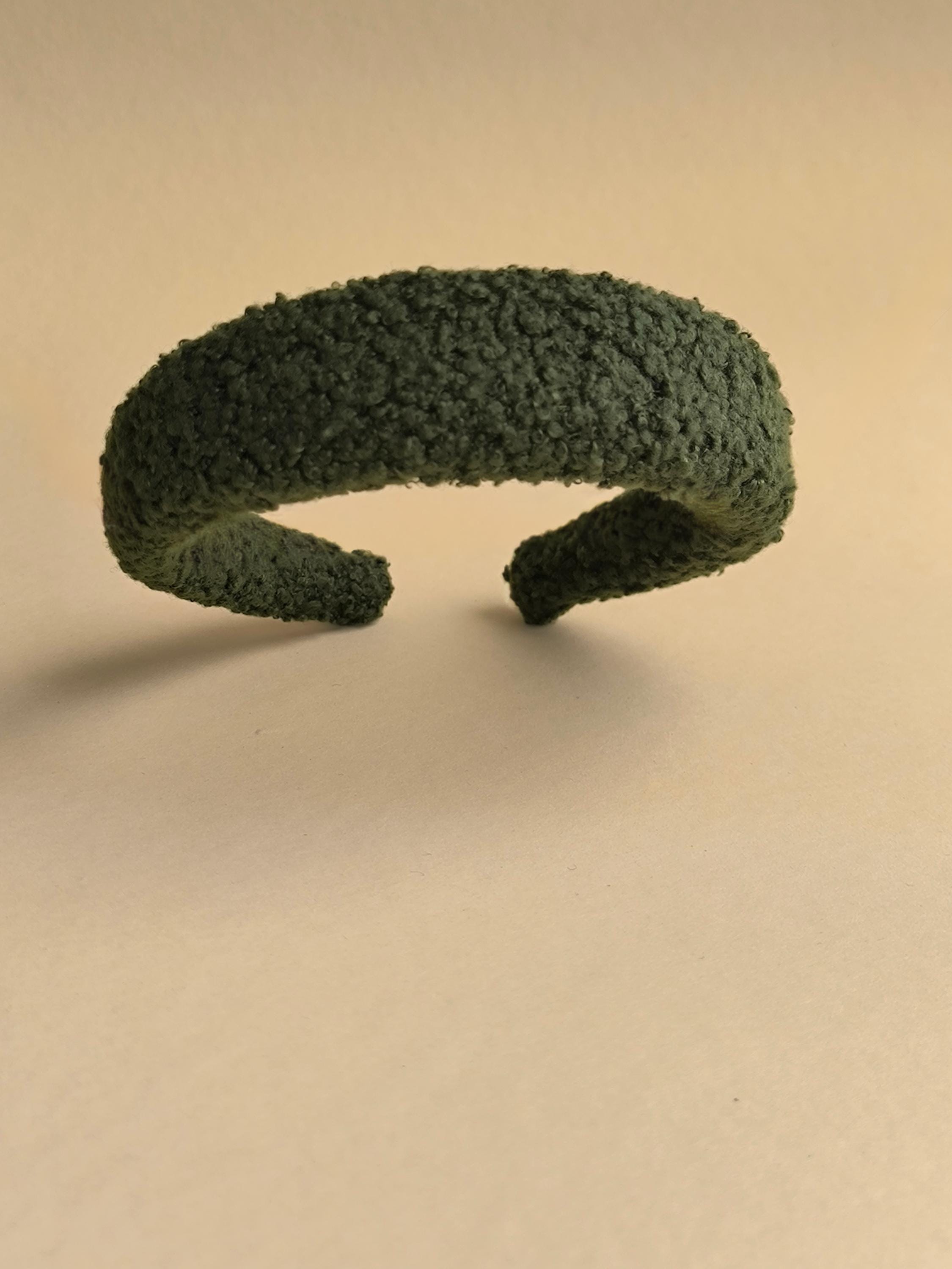 Moss Green Teddy Hair Band