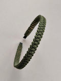 Khaki Green Macramé Headband