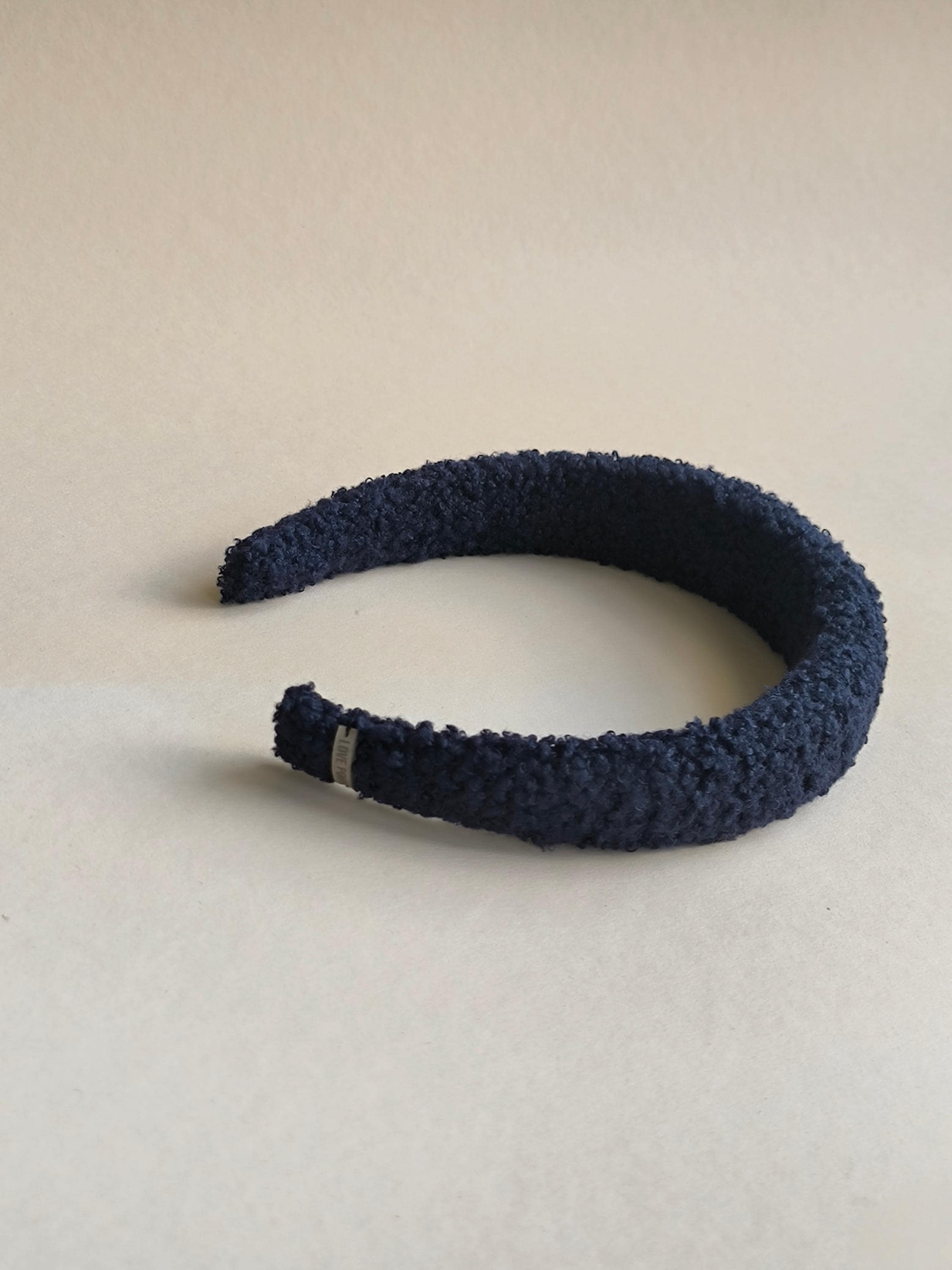 Navy Blue Teddy Hair Band